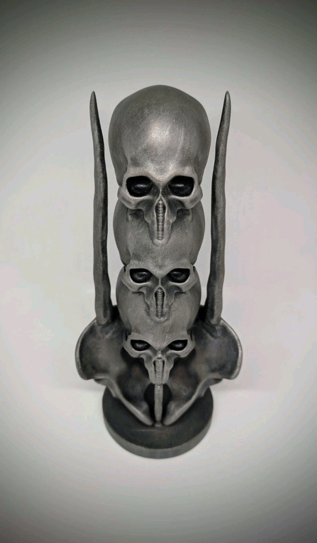 Biomechanical Art Sculpture 3D Printed Resin Hand-Painted 12.6" (32 cm)