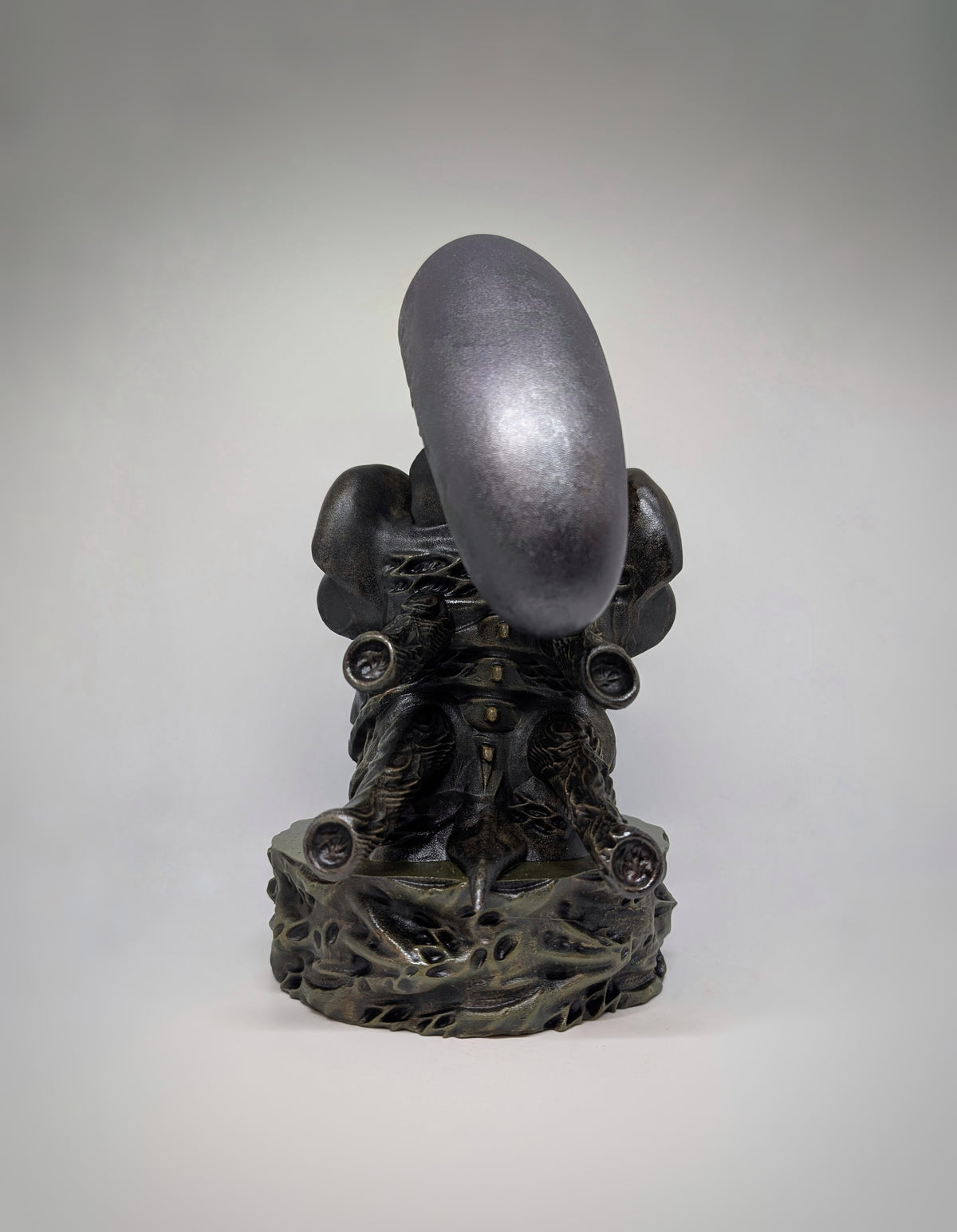 Alien Xenomorph Sculpture Hand-Painted ,3D Resin 11.4" (29 cm)