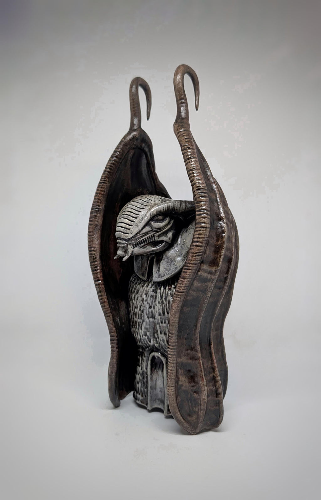 Inspired by H.R. Giger – The Tourist /11.8" (30 cm)  3D Resin Sculpture