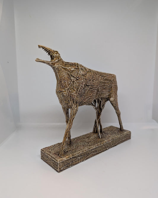 3D Resin Sculpture Inspired by Zdzisław Beksiński / Height: 8.3 in (21 cm / 210 mm)