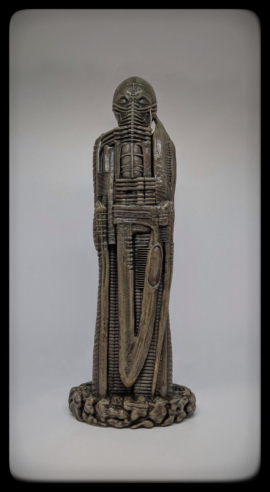 Inspired by H.R. Giger- Samurai Sculpture -12.4 in (31.5cm/315mm) 3D Resin Art