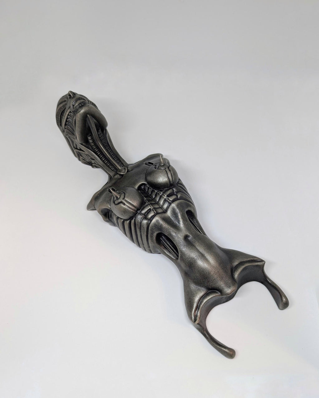 Inspired by H.R. Giger Biomechanoid 3D Resin Wall Sculpture, Length 14 inches (35.5 cm/355mm)