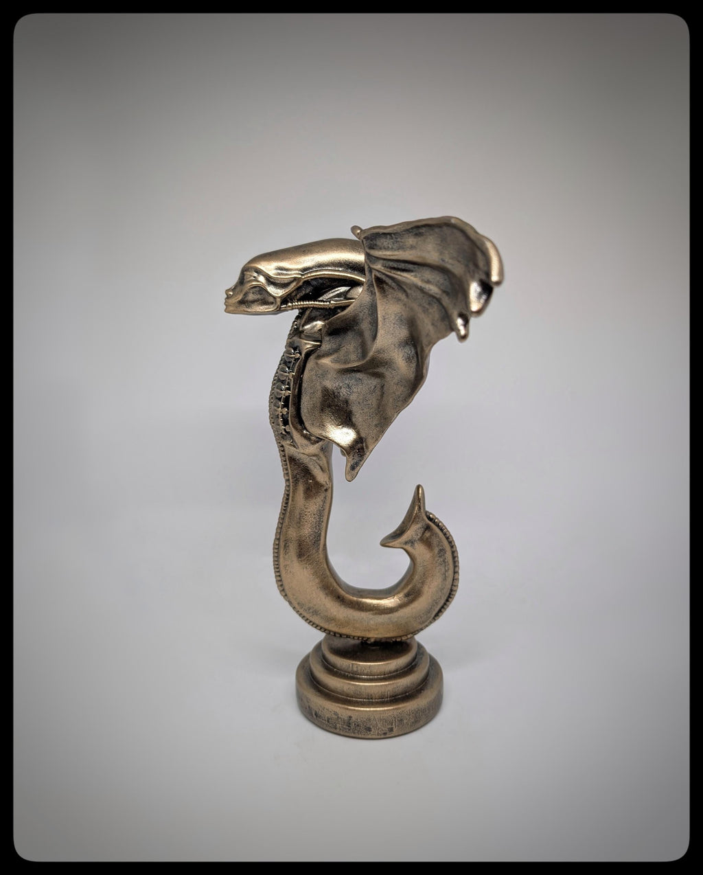 Inspired by H.R. Giger – Guardian Angel 9.45 in (24 cm/240 mm) 3D Resin Sculpture