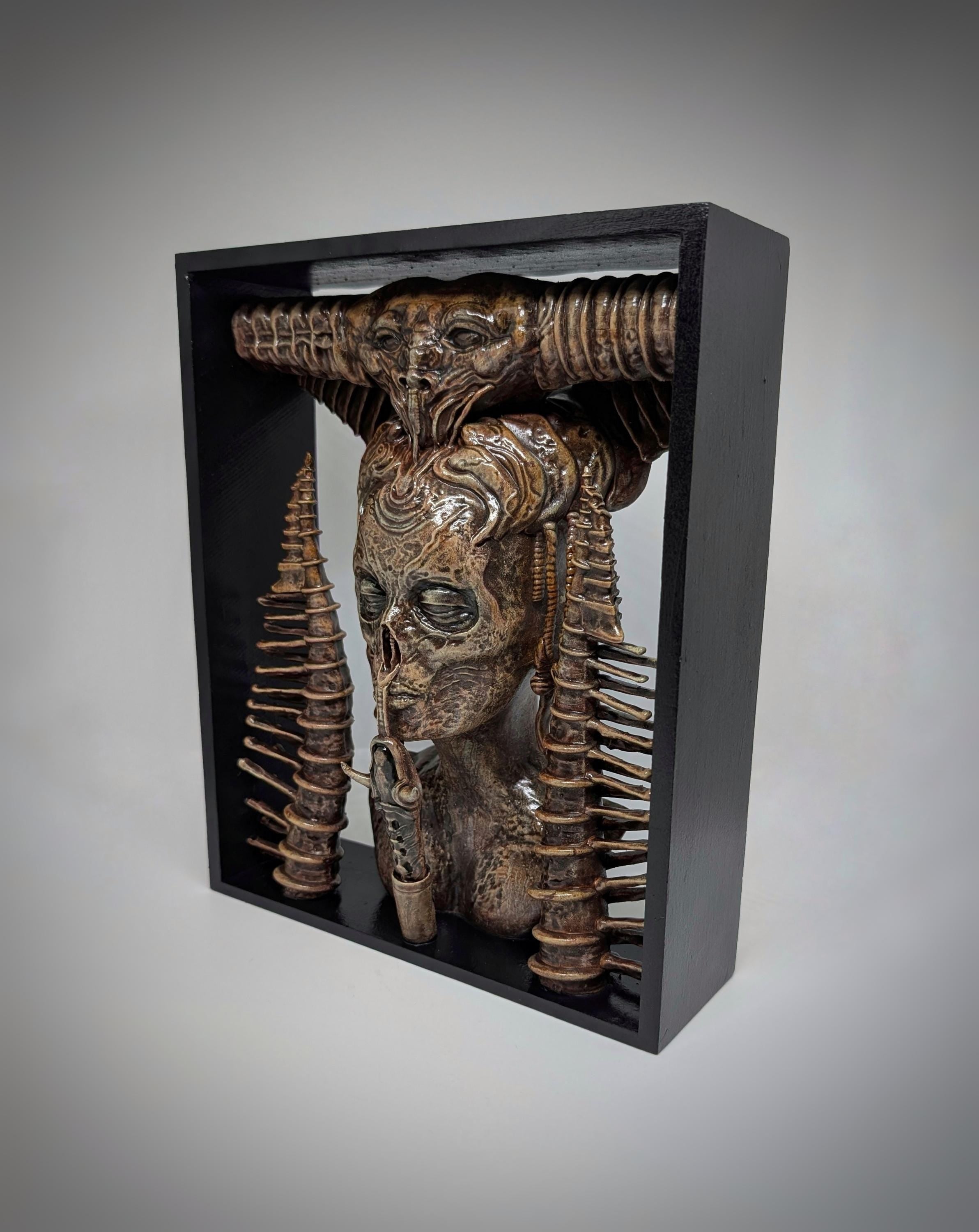 Inspired by H.R. Giger Lilith Wall Sculpture 9.8in (25cm/250mm) by Carlito Brigante