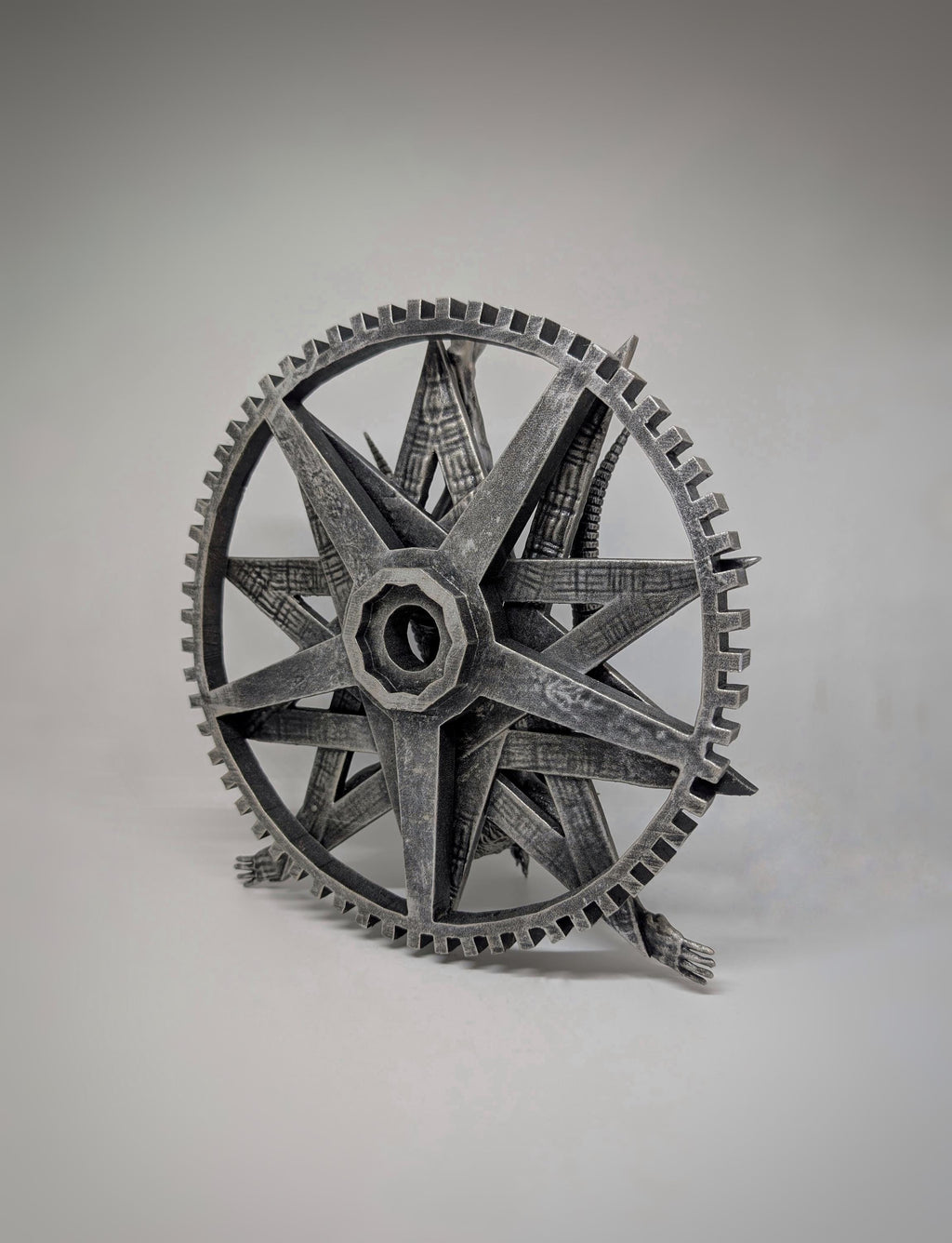 Inspired by H.R. Giger Baphomet  Wall Sculpture Height 10.2" (26 cm/260 mm)