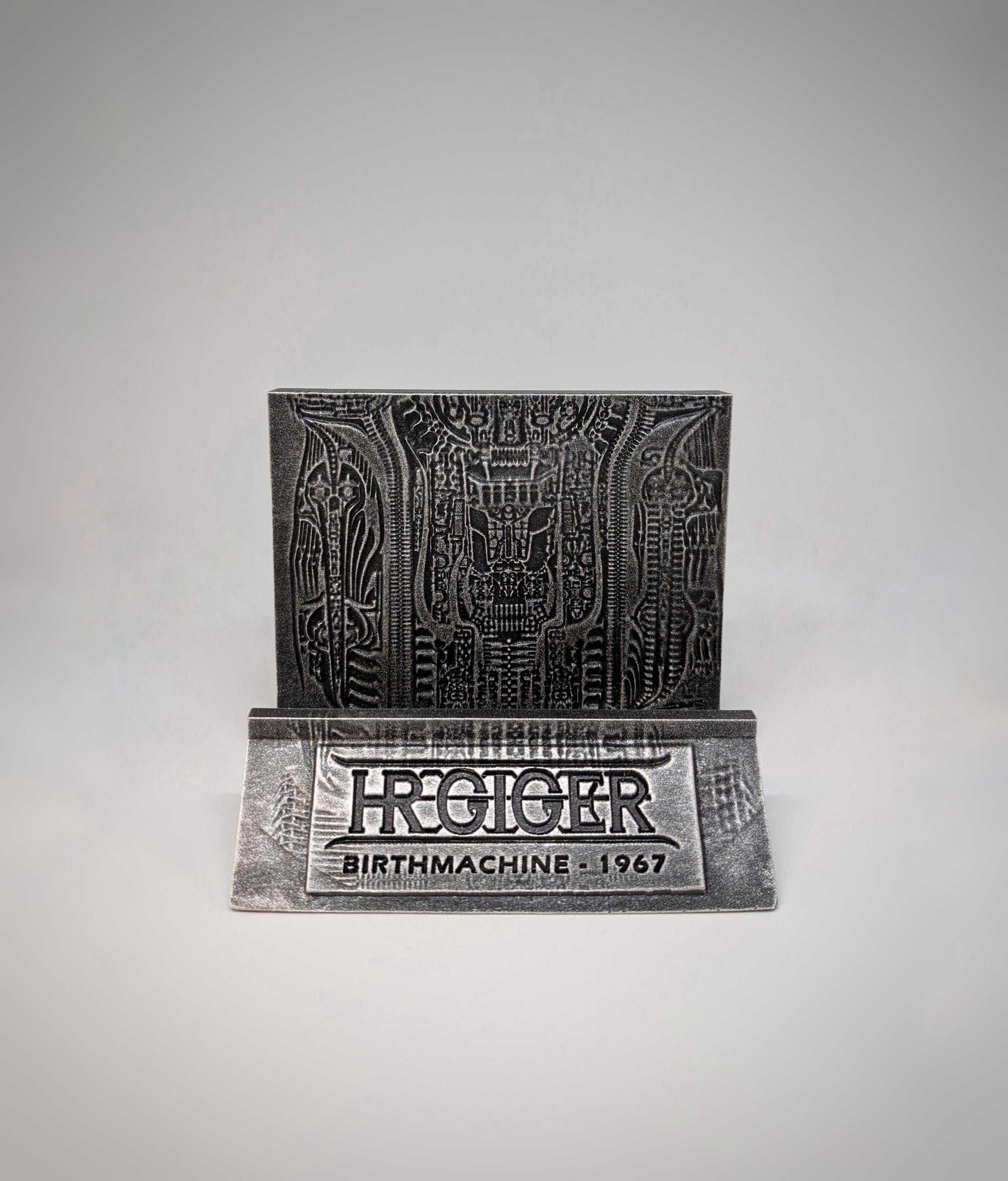H.R. Giger Birth Machine Inspired / 3D Printed Resin Sculpture  12.2 in (31 cm/310 mm)