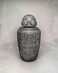 H.R. Giger Inspired Funeral Urn Sculpture 3D Printed Resin 10.2 in (26 cm/260mm)