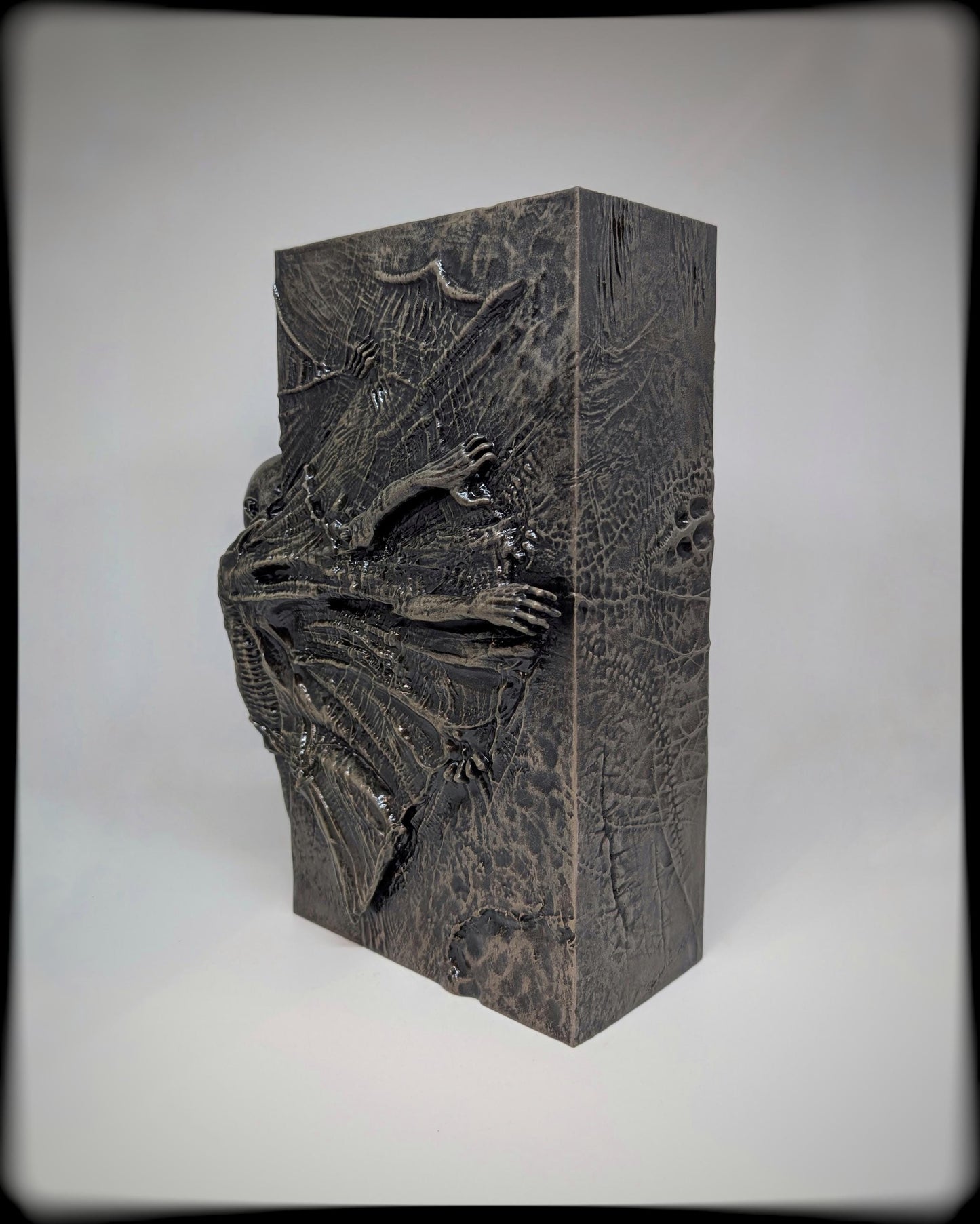 Inspired by Zdzislaw Beksinski 3D Resin Sculpture, Height 10.43 in (26.5 cm/265mm)