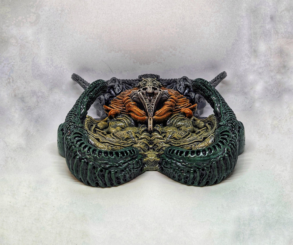 Inspired H.R. Giger Necronomicon Wall Sculpture 3D Resin Art / Height 12.6 in(32cm/320mm)