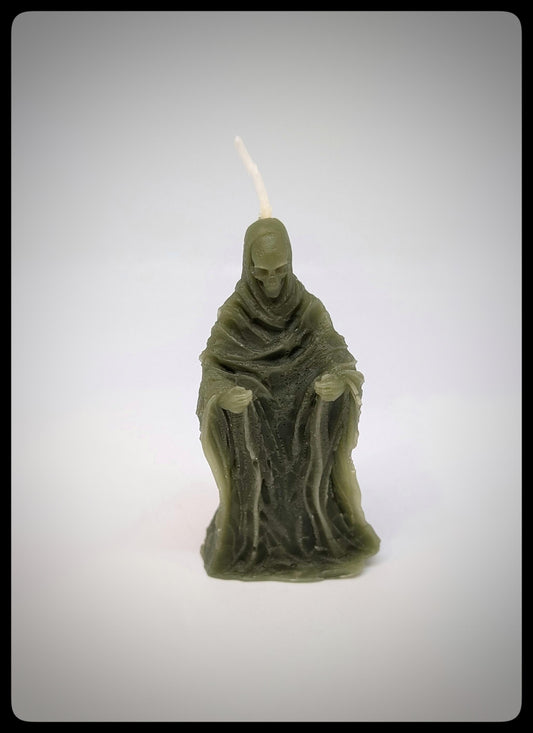 Vegan Candle Monk Ghost Figurine Height 3.74 in (9.5 cm/95 mm)