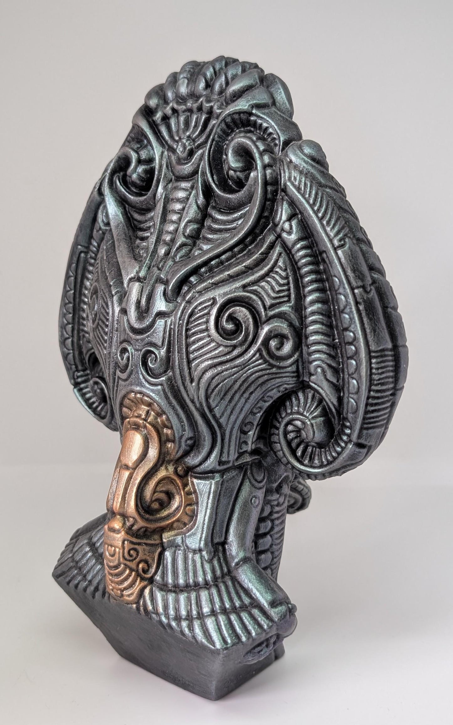 Avatar of a Dead Emperor – design Zane Rogers – 9.4in (24 cm / 240 mm) – Hand-Painted 3D Resin Sculpture