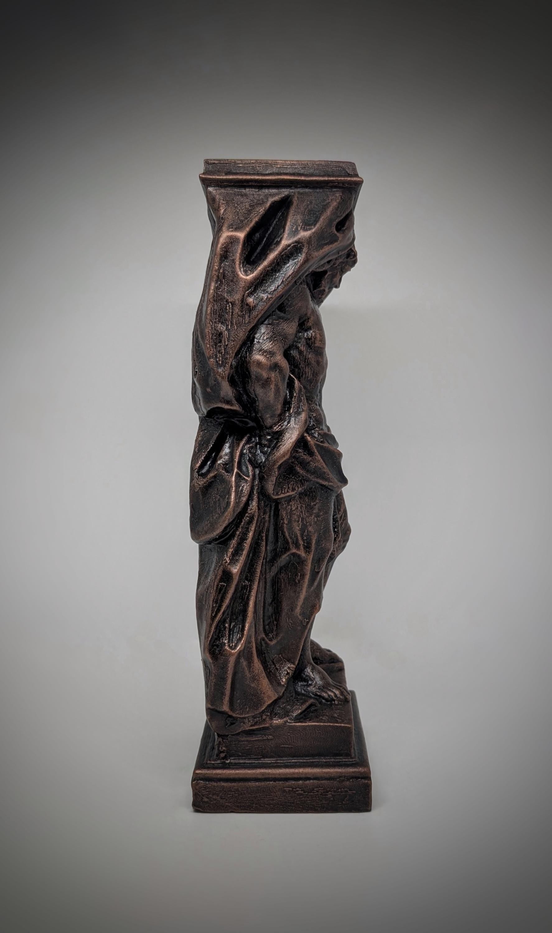 Atlas Titan Statue 11.4" (29 cm/290mm) Hand-Painted 3D Resin Sculpture Figure