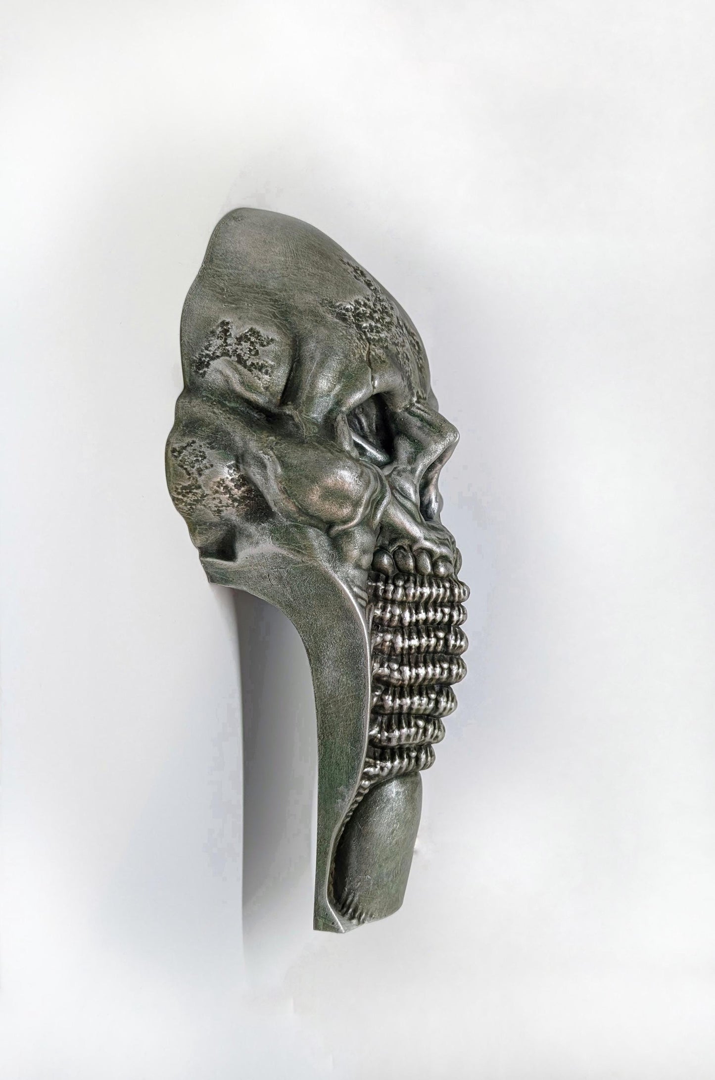 Biomechanical Skull / Wall Sculpture 12.2in (31cm/310mm) 3D Resin Art