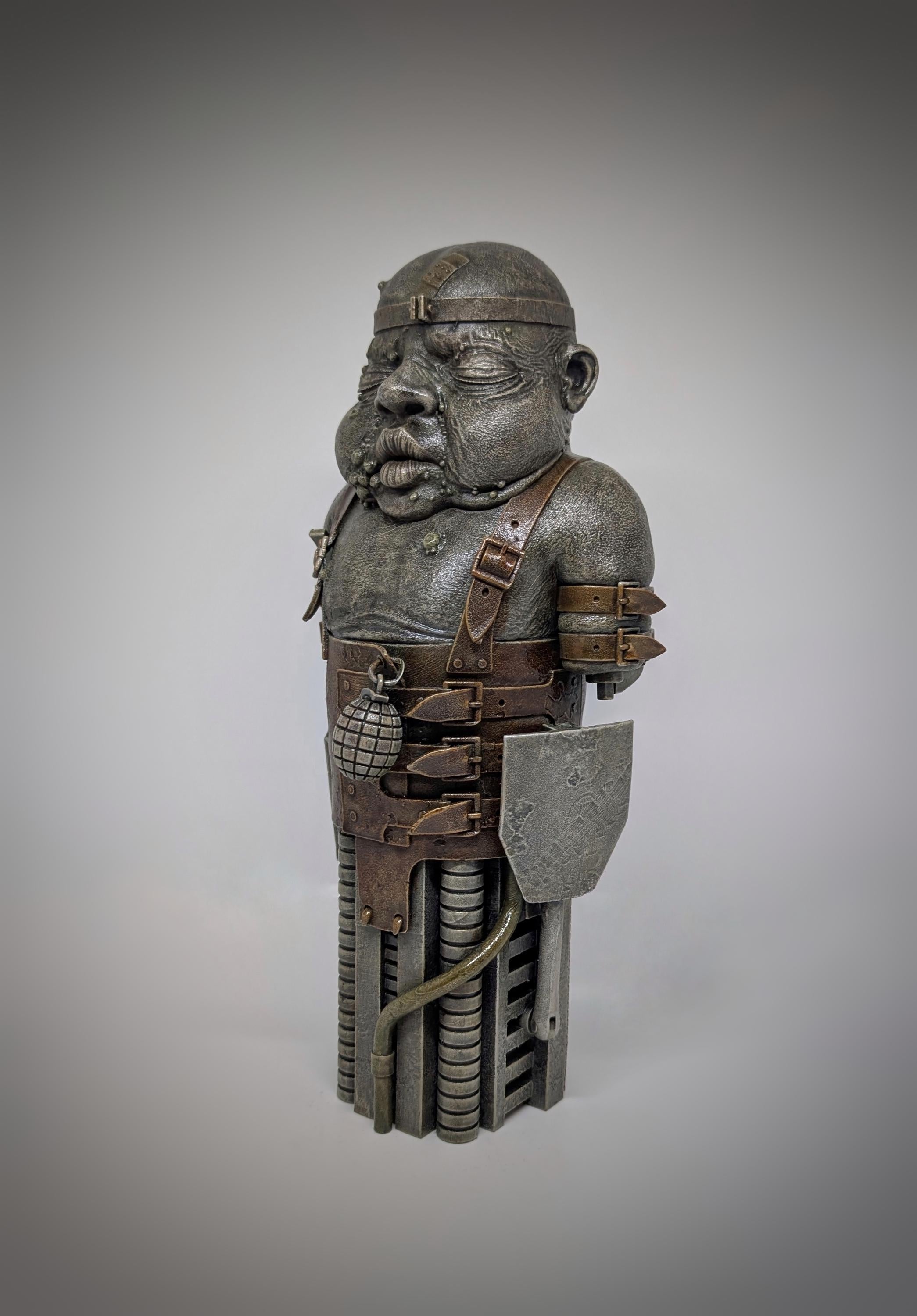 Inspired by HR Giger Biomechanoid I Sculpture Statue 11.2in (28.5cm/285mm) 3D Resin