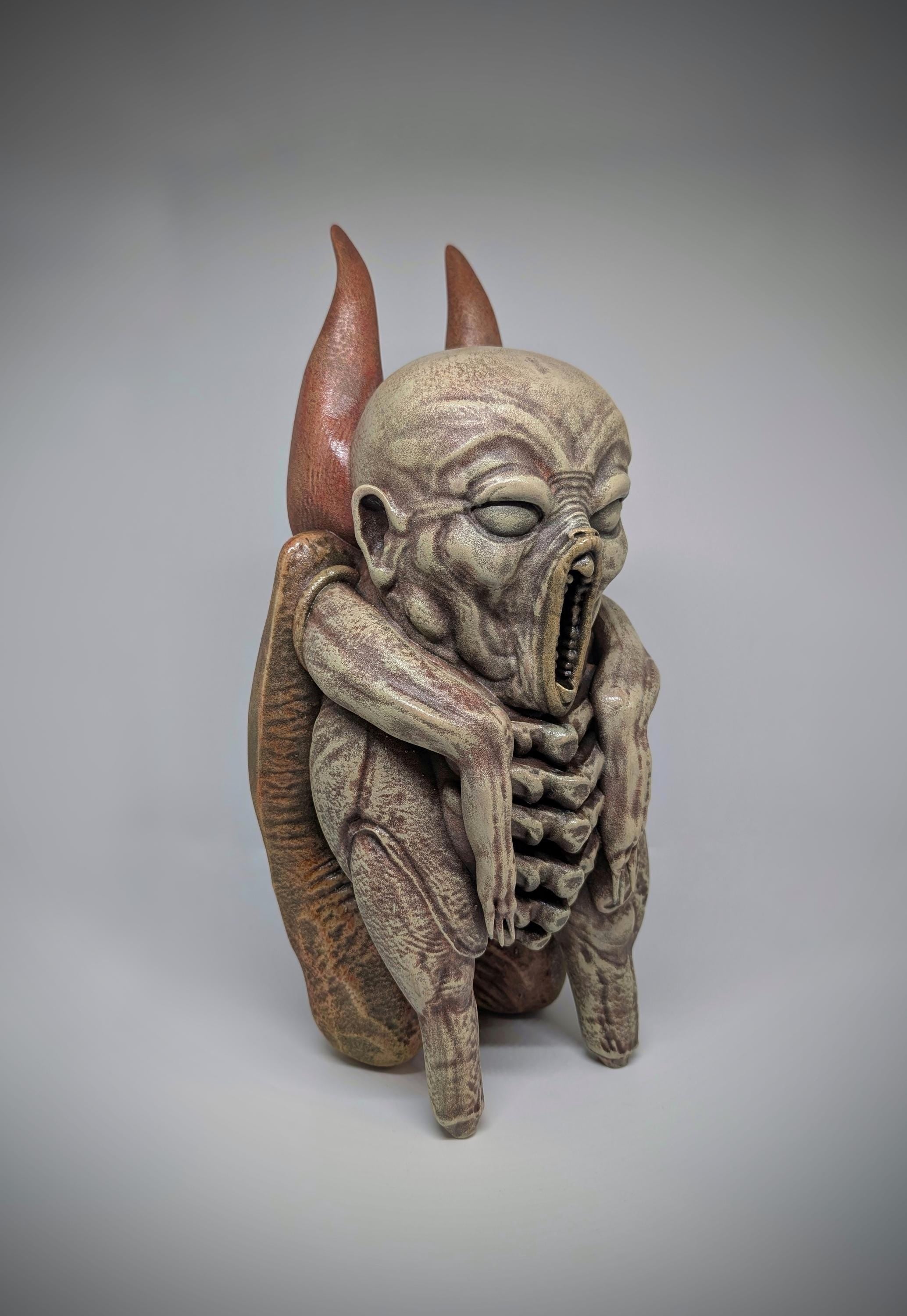 Inspired by H.R. Giger – The Tourist / Height 13.4 in (34 cm/340mm) 3D Resin Sculpture