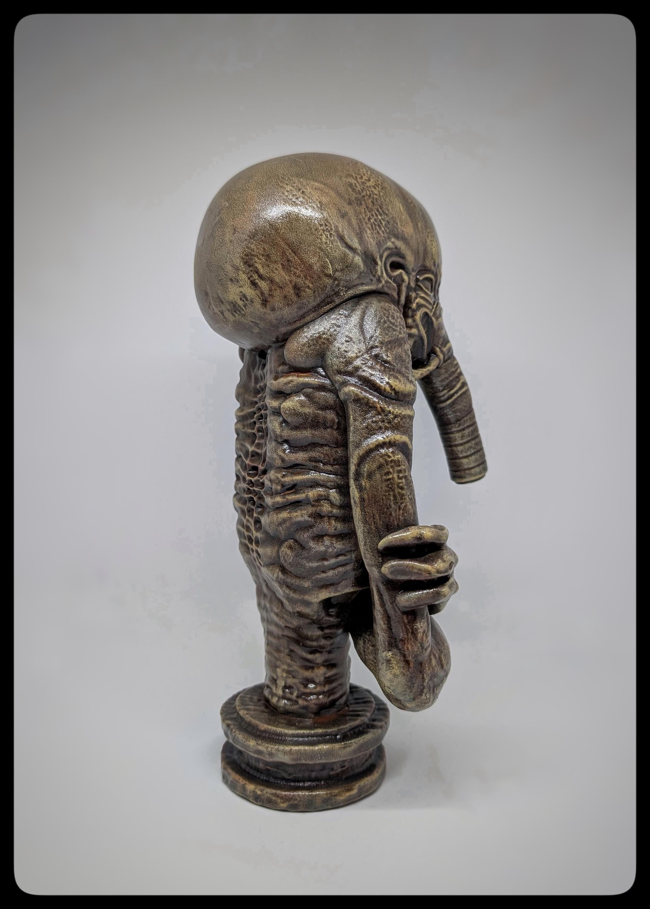 Inspired H.R. Giger Biomechanoid 3D Resin Sculpture Height 11in (28cm/280 mm)
