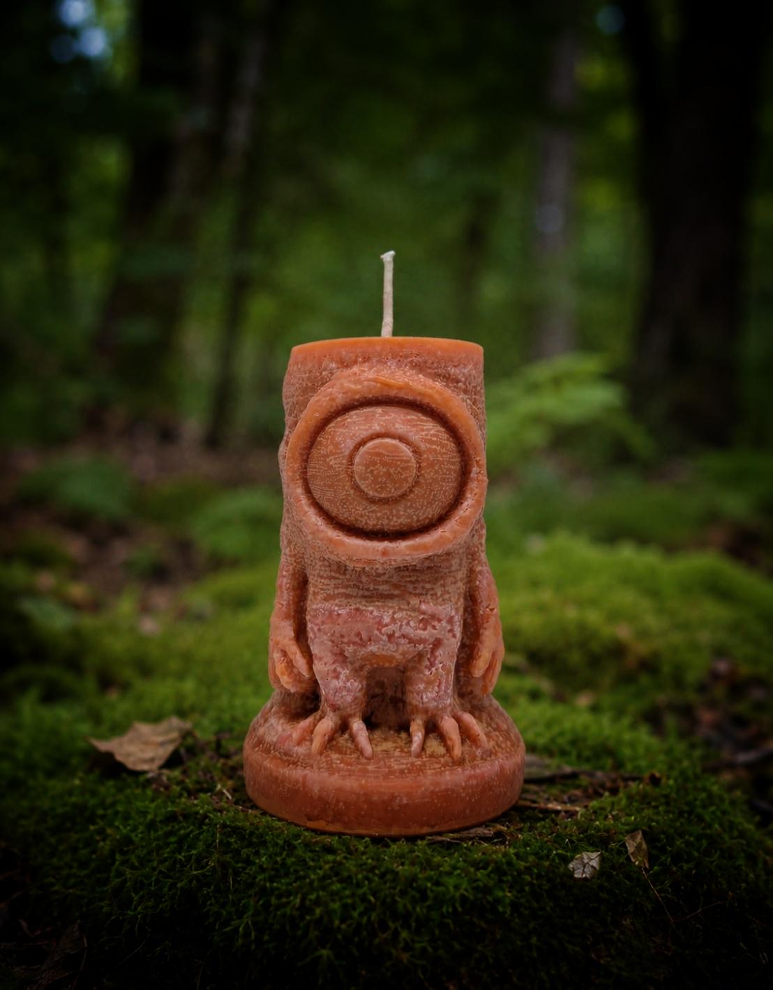 One-Eyed Monster Candle, Height 3.74" (9.5 cm), Dark Art Gothic /Sci-Fi Decor