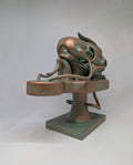 Inspired by H.R. Giger - Biomechanoid (1969) / height 8.66"(22 cm) x length 11.81" (30 cm) / 3D resin sculpture
