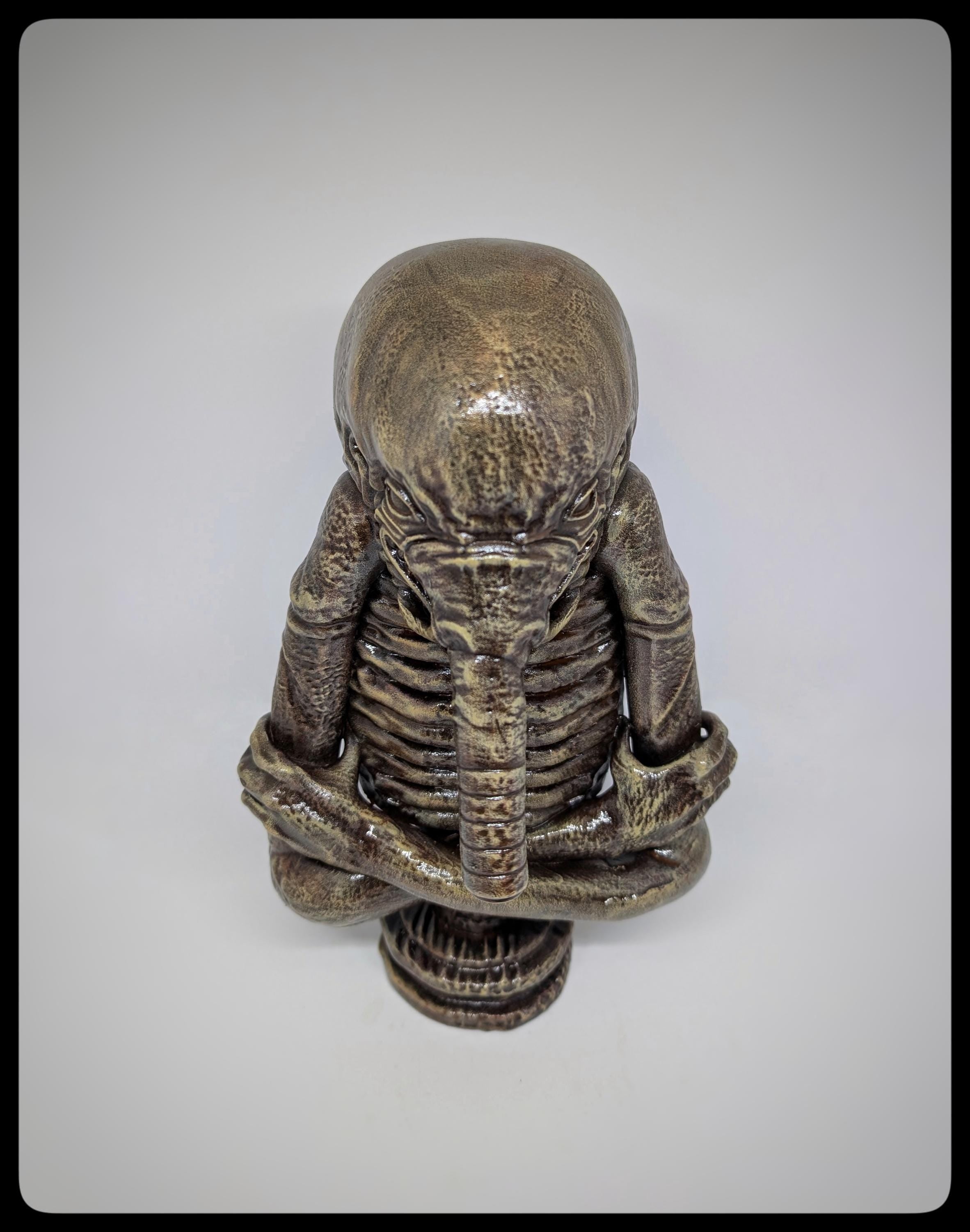 Inspired H.R. Giger Biomechanoid 3D Resin Sculpture Height 11in (28cm/280 mm)