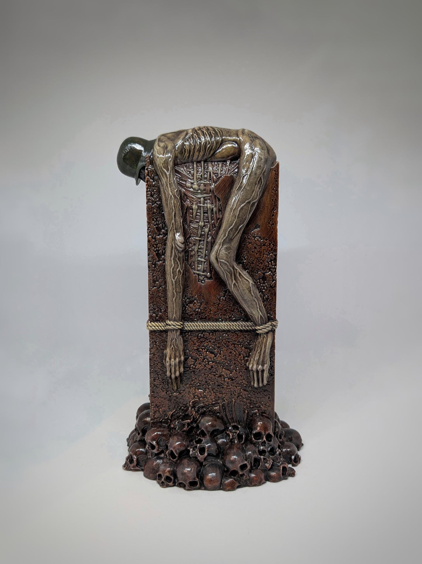 Zdzislaw Beksinski Inspired AD73 -3D Resin Sculpture Height 10.2" (26 cm/260 mm)