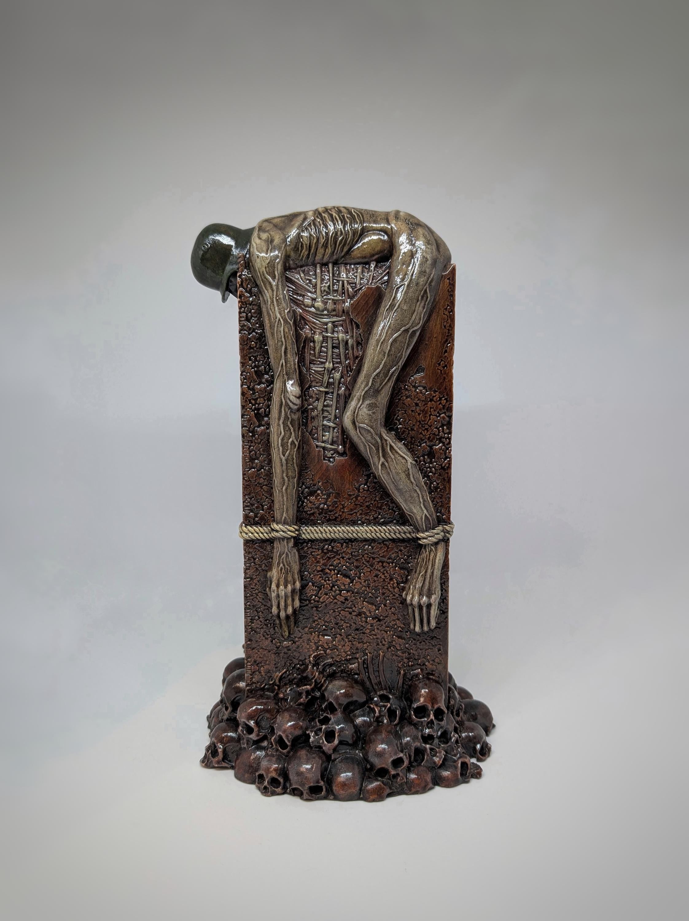 Zdzislaw Beksinski Inspired AD73 -3D Resin Sculpture Height 10.2" (26 cm/260 mm)