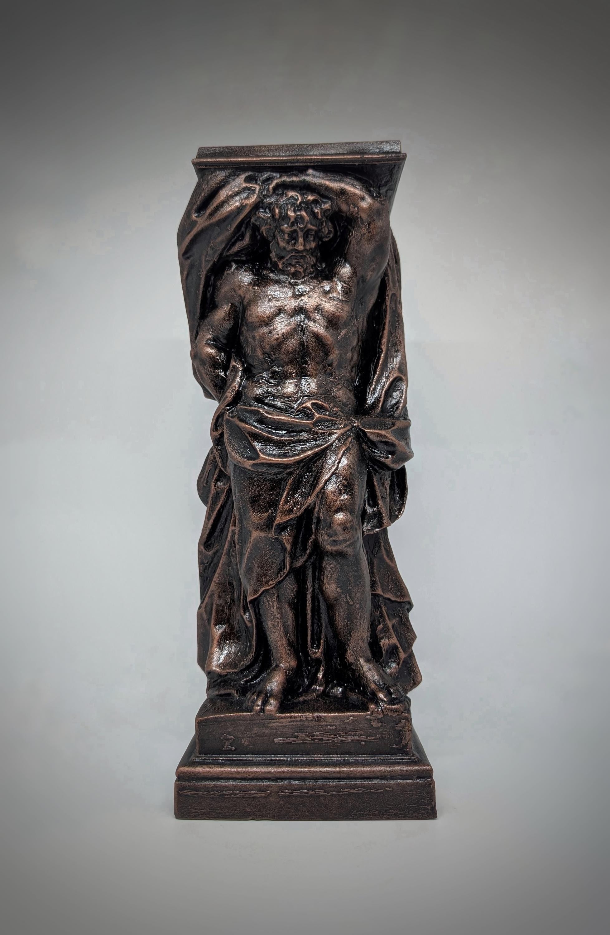 Atlas Titan Statue 11.4" (29 cm/290mm) Hand-Painted 3D Resin Sculpture Figure