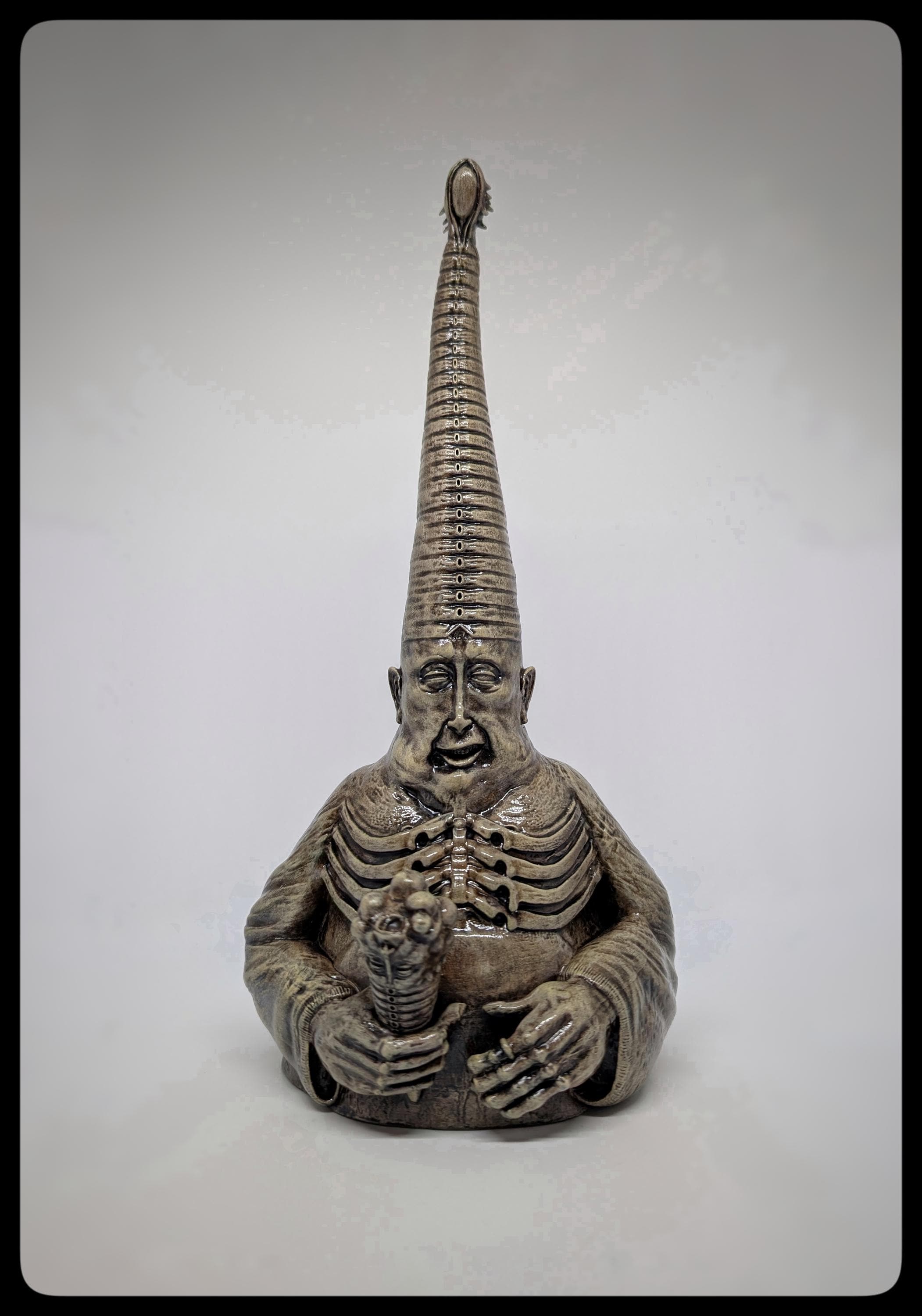 Inspired by H.R. Giger A. Crowley 3D Resin Sculpture 11.8in (30 cm/300 mm)