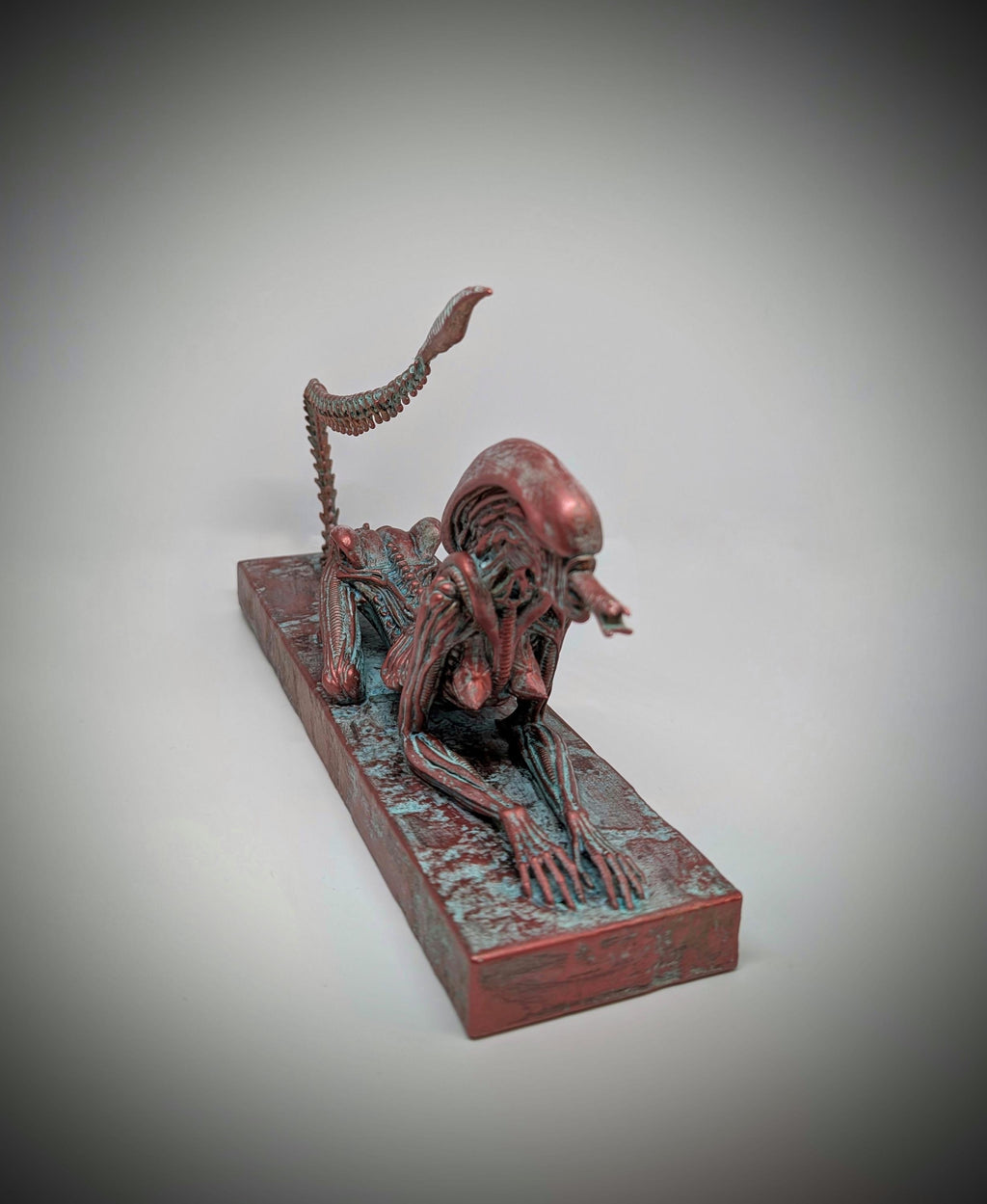 Inspired H.R.Giger Alien Sphinx figure 6.9" (17.5 cm) H x 11.8" (30 cm) L /3D Resin