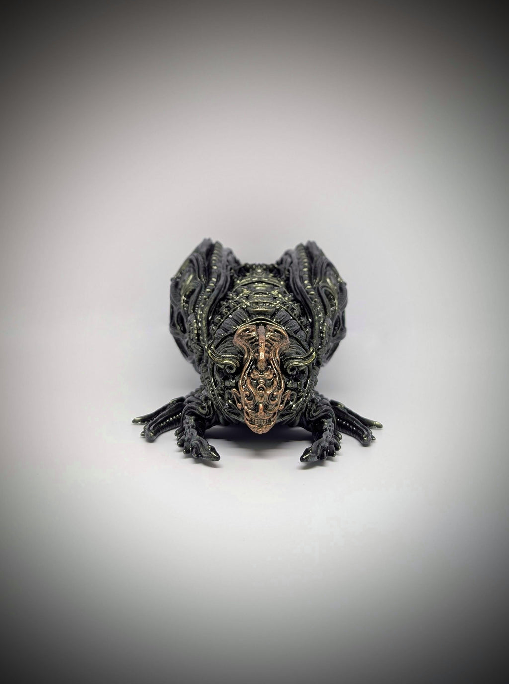 Oni Cicada - 3D Printed Resin Sculpture, Hand-Painted, Design by Zane Rogers, Length 9.05 in (23cm /230mm)