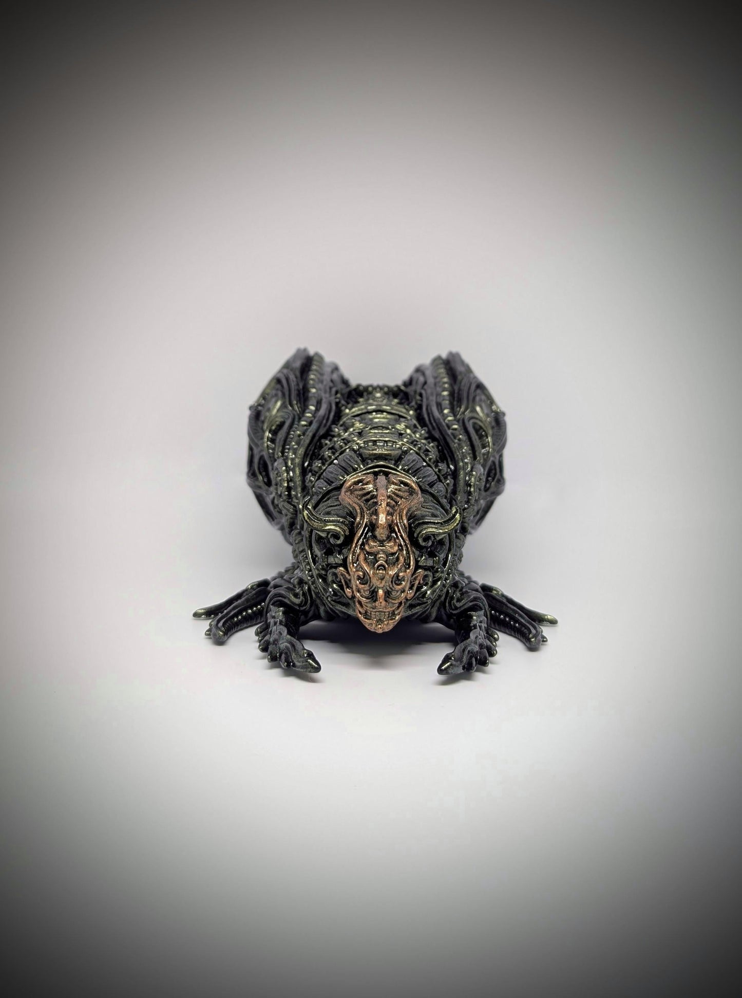 Oni Cicada - 3D Printed Resin Sculpture, Hand-Painted, Design by Zane Rogers, Length 9.05 in (23cm /230mm)