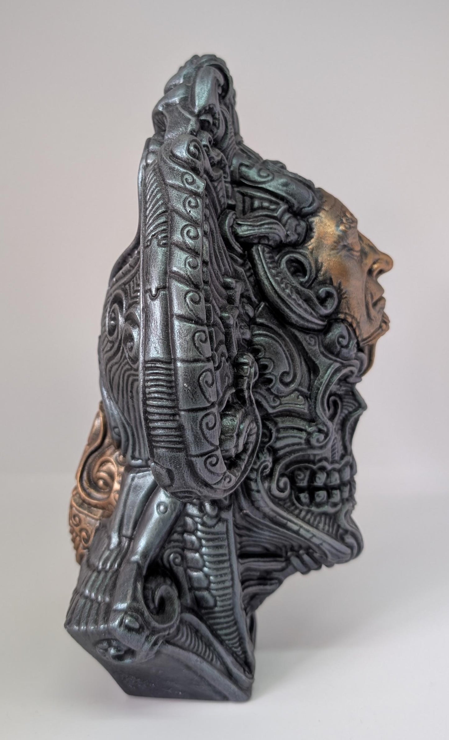 Avatar of a Dead Emperor – design Zane Rogers – 9.4in (24 cm / 240 mm) – Hand-Painted 3D Resin Sculpture