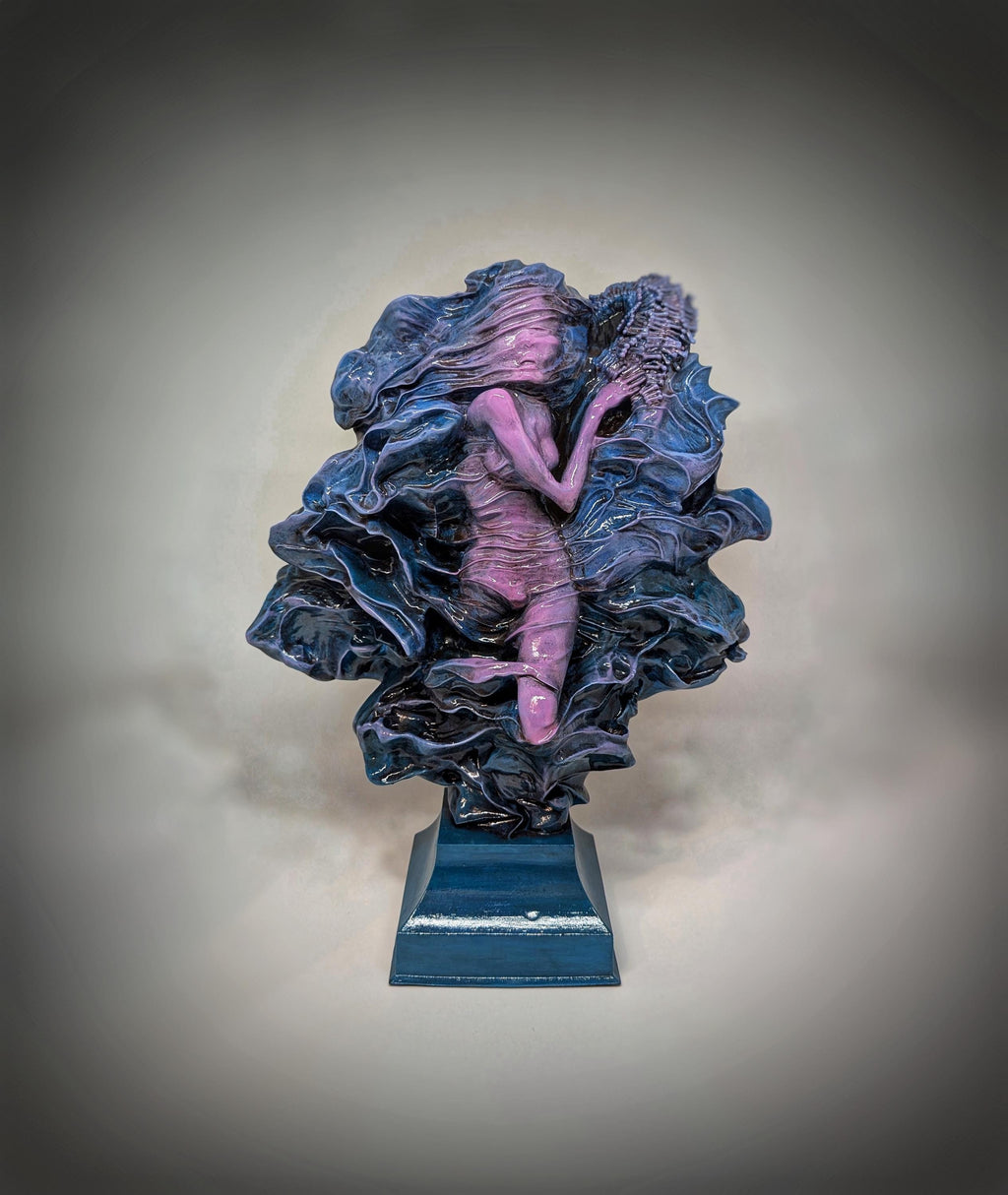Inspired by Zdzislaw Beksinski Untitled (Through Cloth) 3D Sculpture 11.6in (29.5cm/295mm)