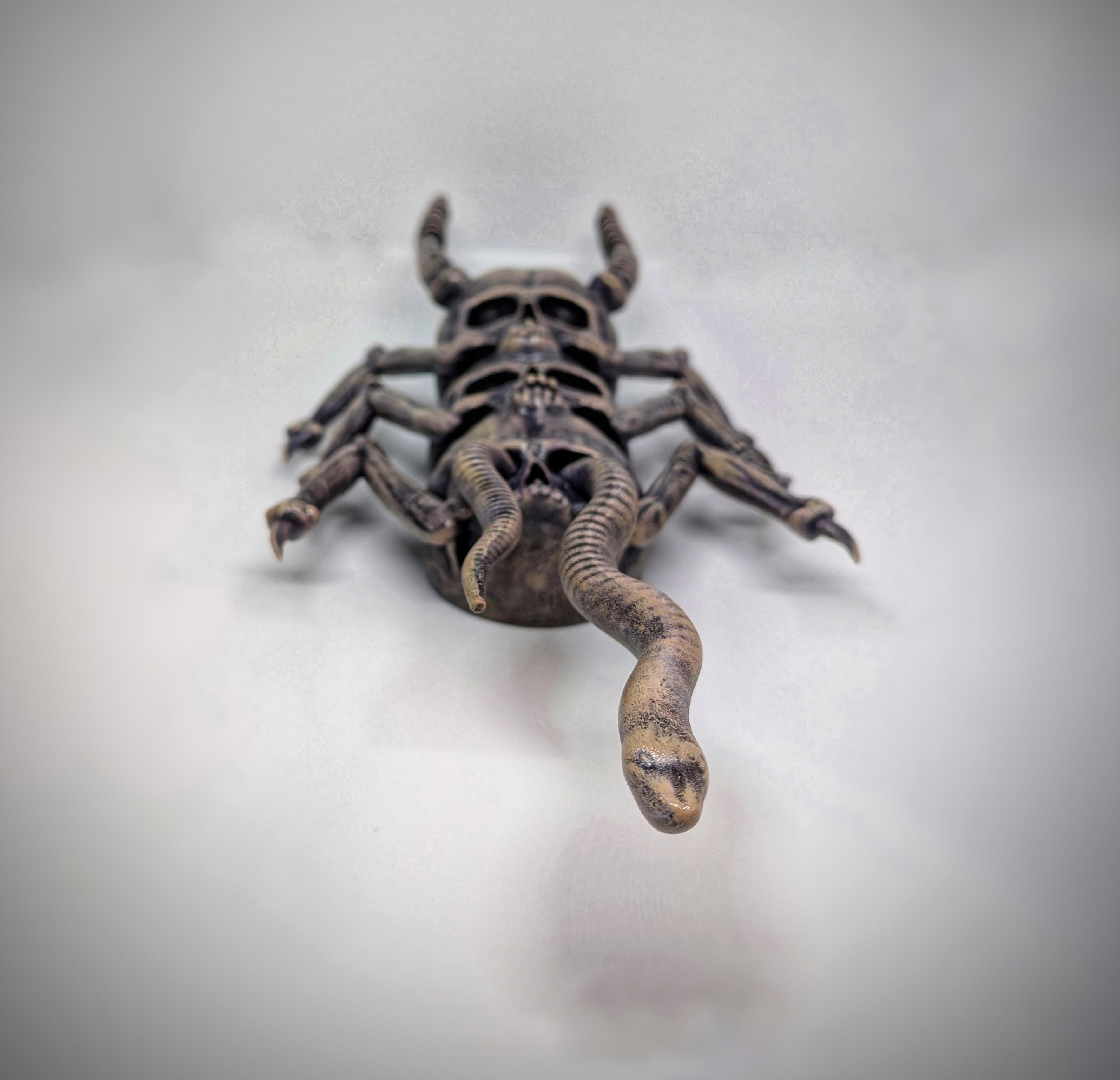 Inspired H.R. Giger Li II Spider Skull Detail /3D/ 14,37"              (36,5cm/365mm)