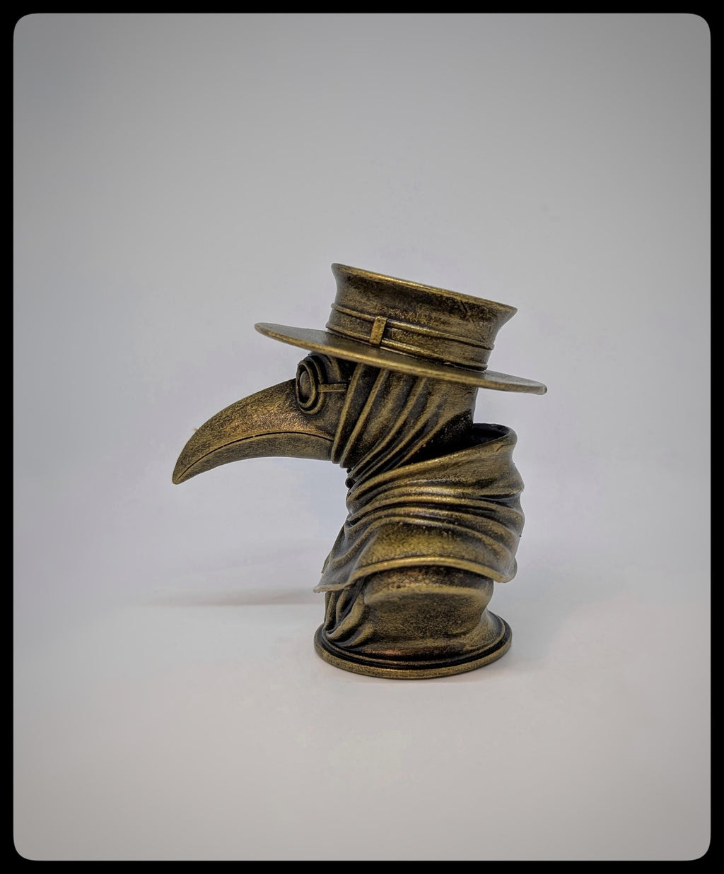 Plague Doctor Bust -3D Resin Sculpture Height 4.13" (10.5 cm/105 mm)