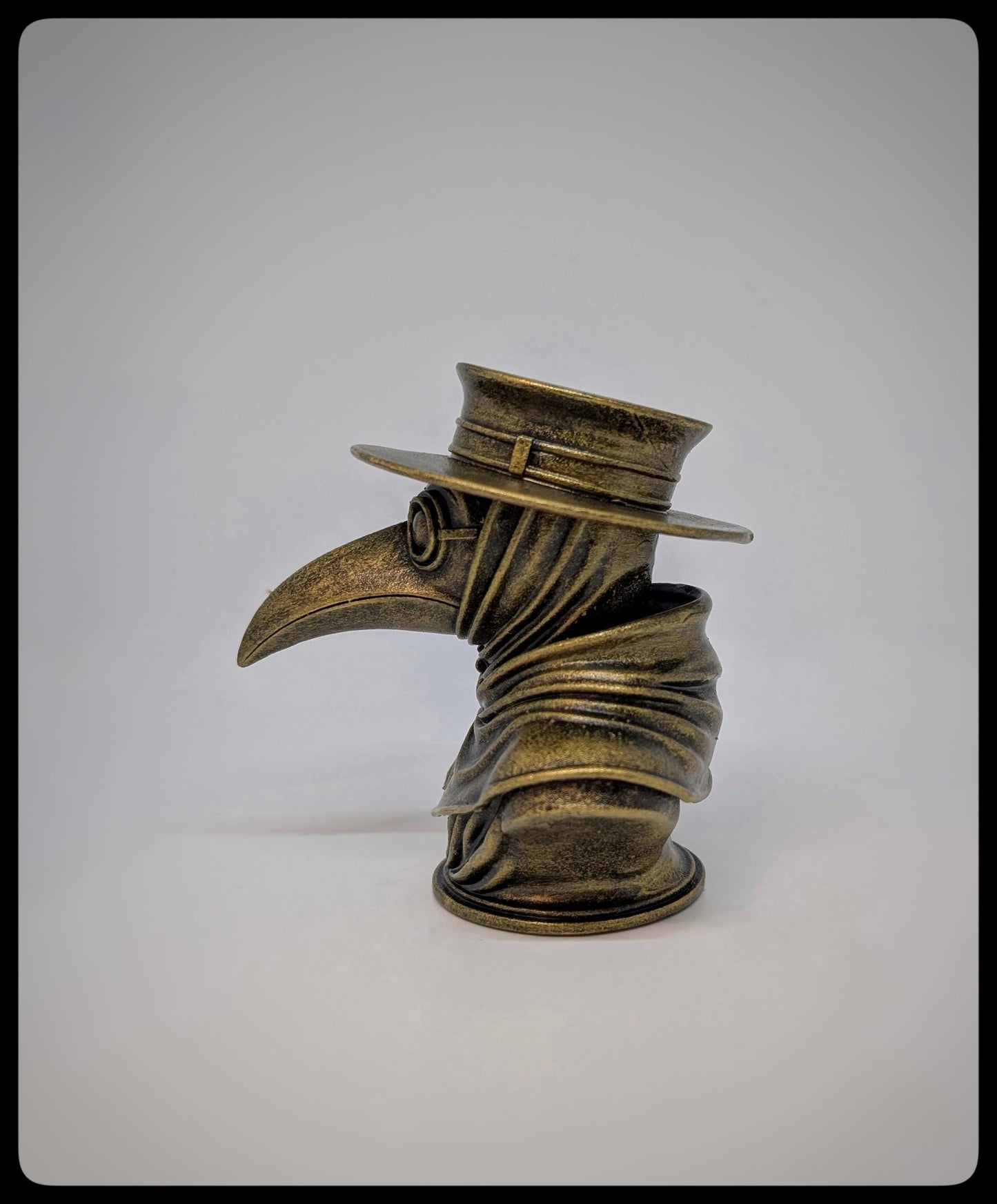 Plague Doctor Bust -3D Resin Sculpture Height 4.13" (10.5 cm/105 mm)
