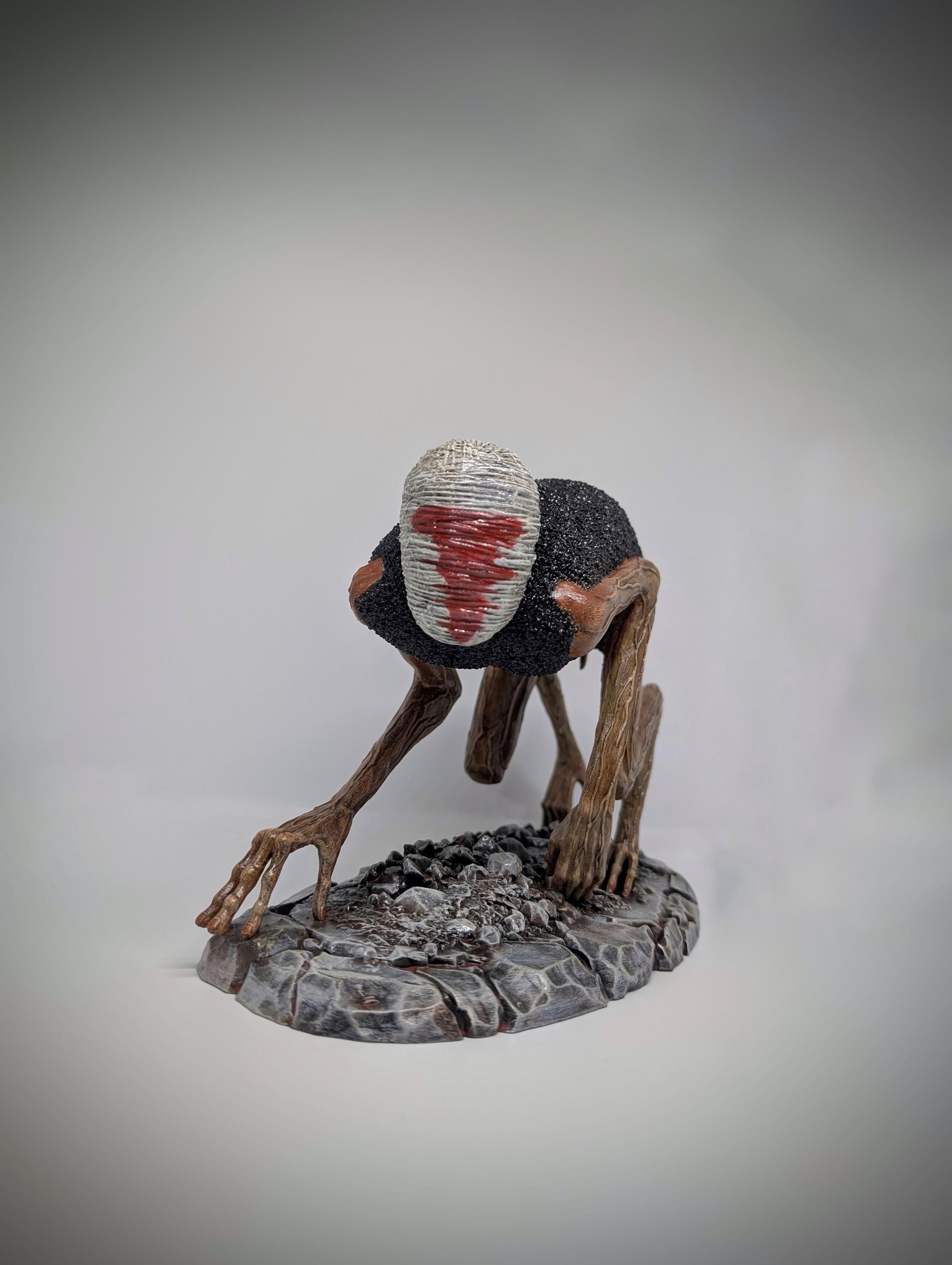 Inspired by Zdzisław Beksiński – Crawling Death 3D Resin Sculpture Length 10.8" (27.5 cm/275mm)
