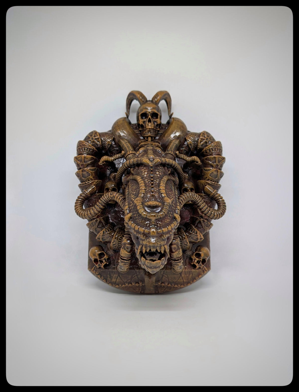 Dragon Alien Wall Sculpture 3D Resin Length 9.4 inches (24 cm/240 mm)
