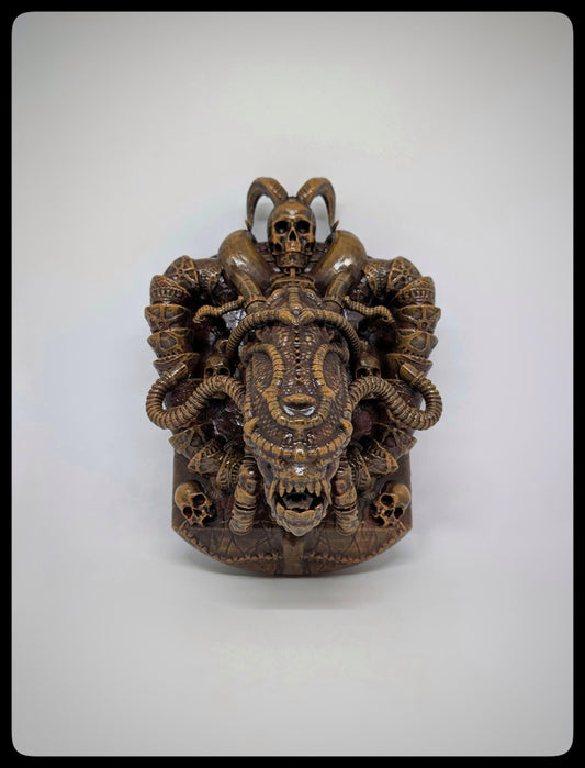 Dragon Alien Wall Sculpture 3D Resin Length 9.4 inches (24 cm/240 mm)