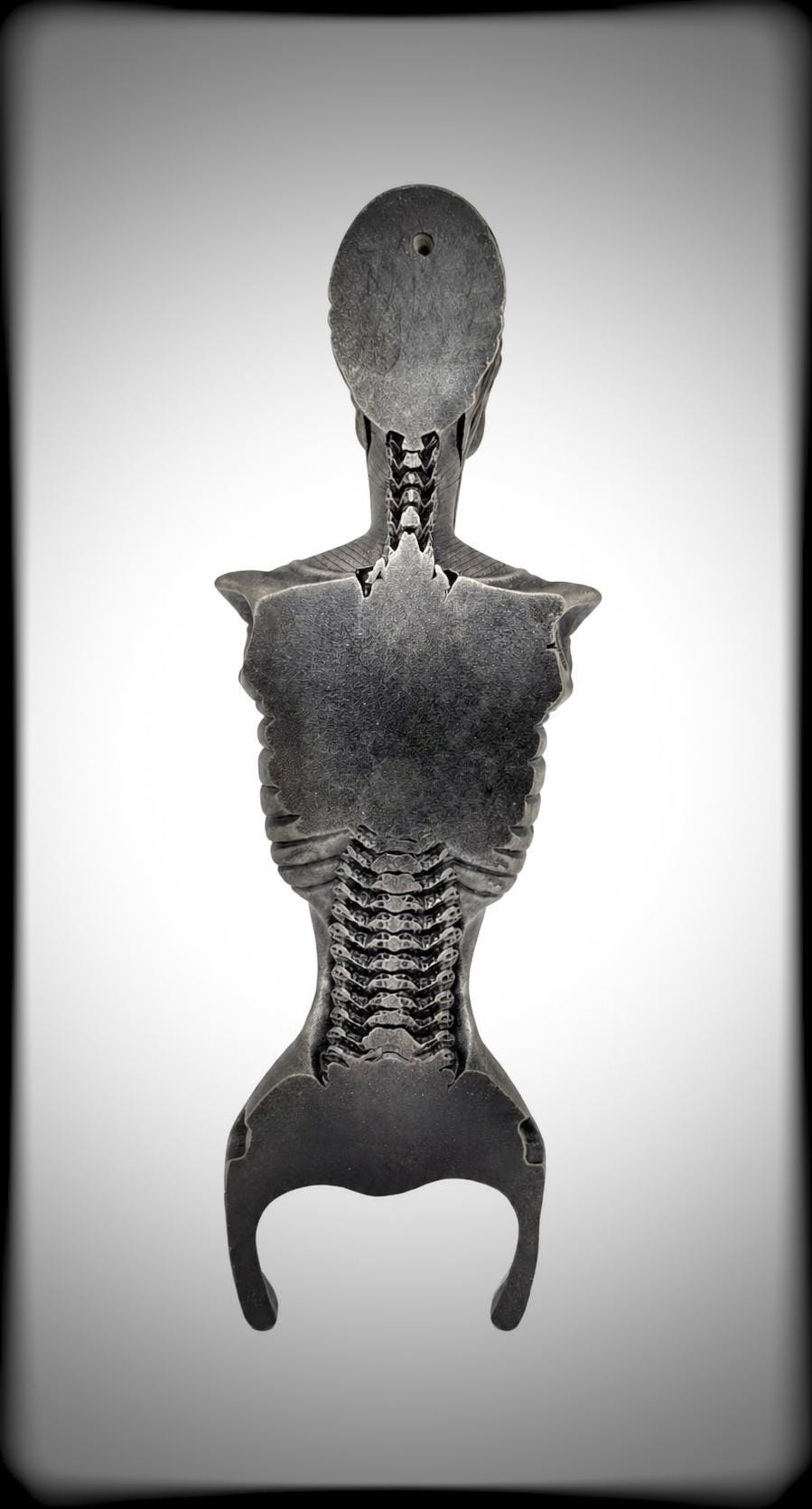 Inspired by H.R. Giger Biomechanoid 3D Resin Wall Sculpture, Length 14 inches (35.5 cm/355mm)