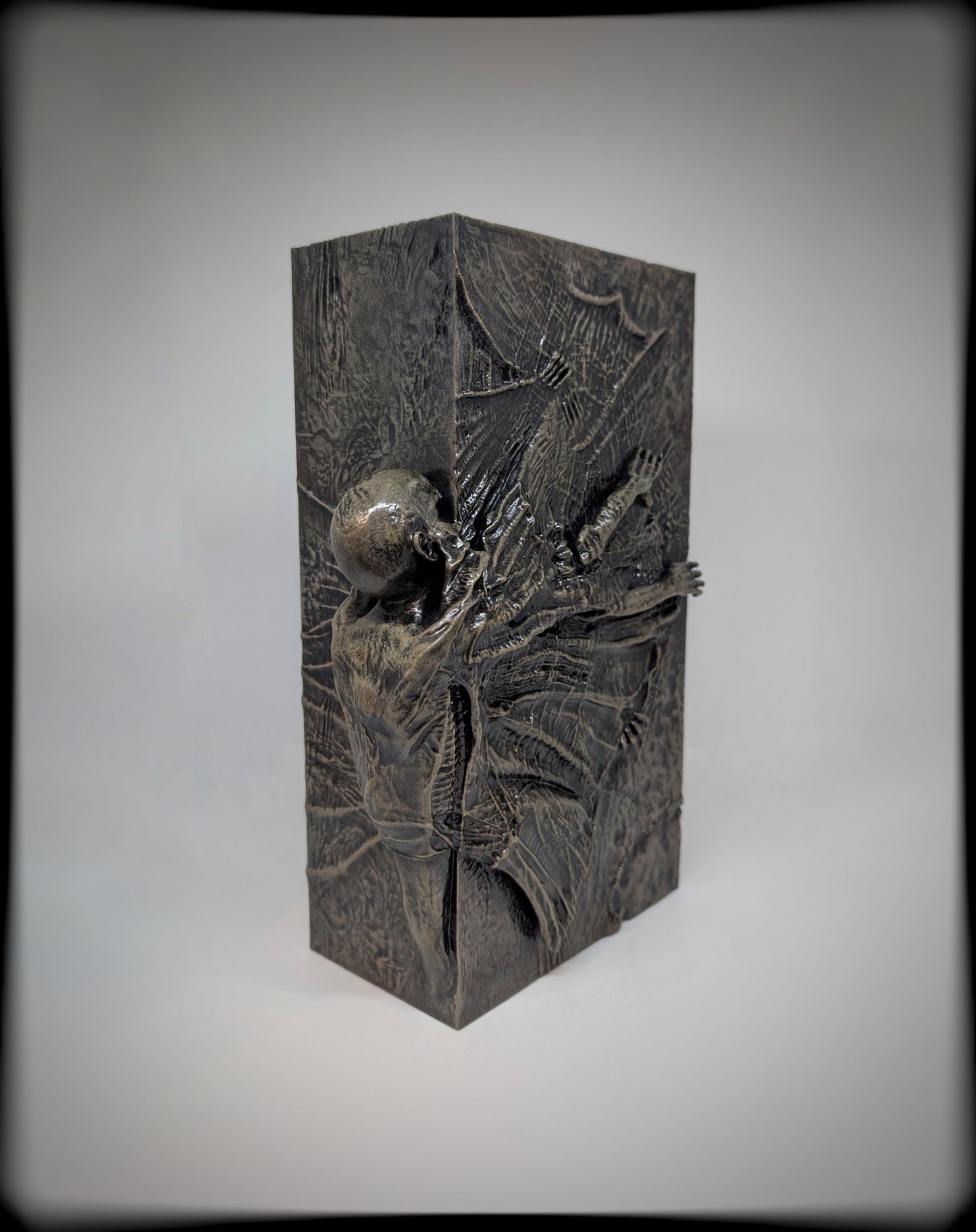 Inspired by Zdzislaw Beksinski 3D Resin Sculpture, Height 10.43 in (26.5 cm/265mm)