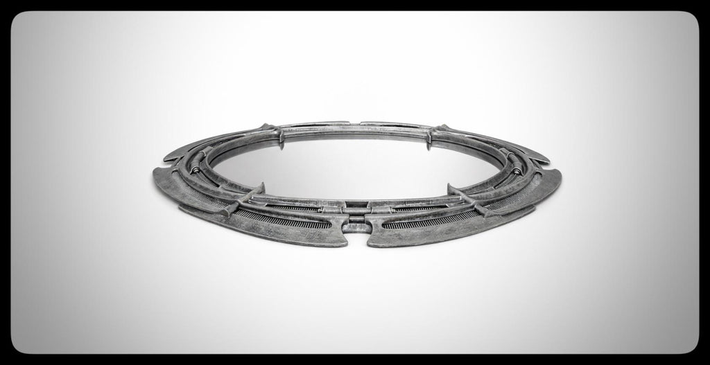 Inspired by H.R. Giger - Oval Mirror 13.8 in (35 cm/350 mm) x 9.4 in (24 cm/240 mm)