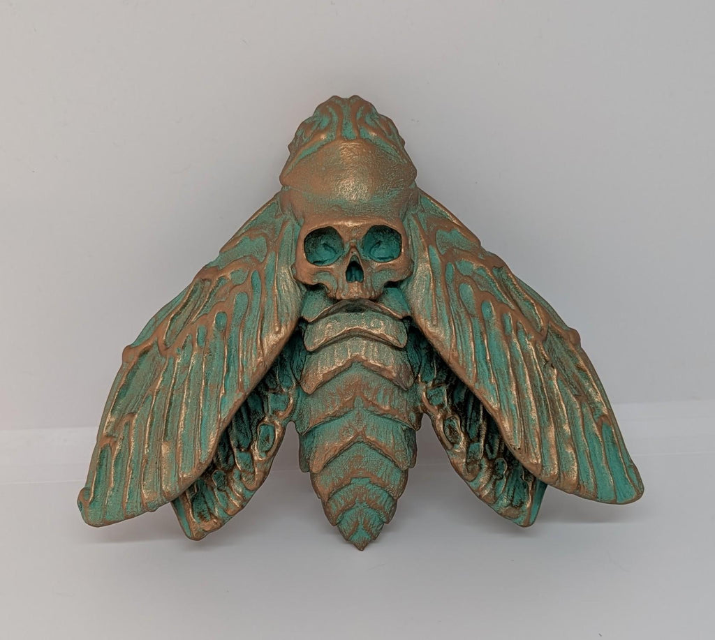 Death's Head Hawkmoths by C.Brigante 3D Print Resin  Wall Art Model ( 5.5"x6.7")