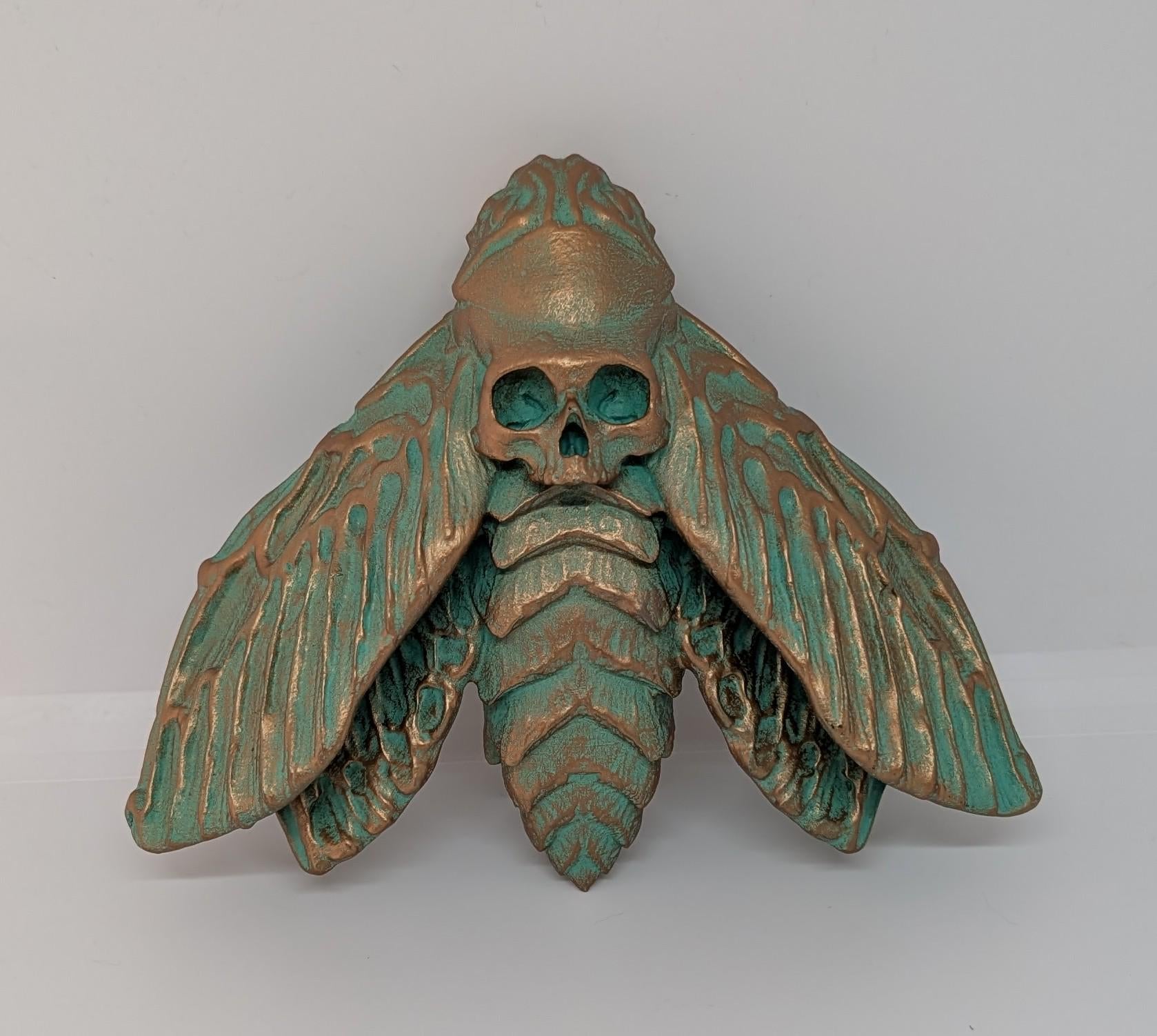 Death's Head Hawkmoths by C.Brigante 3D Print Resin  Wall Art Model ( 5.5"x6.7")
