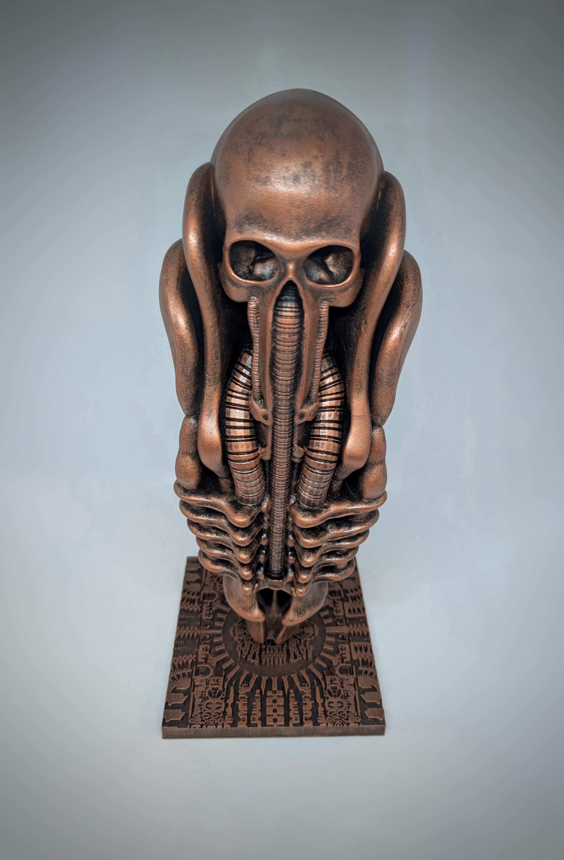 Inspired by H.R. Giger Harkonnen Table Leg – Height 13.8in (35cm / 350mm)/ 3D Resin /Design by Carlito Brigante