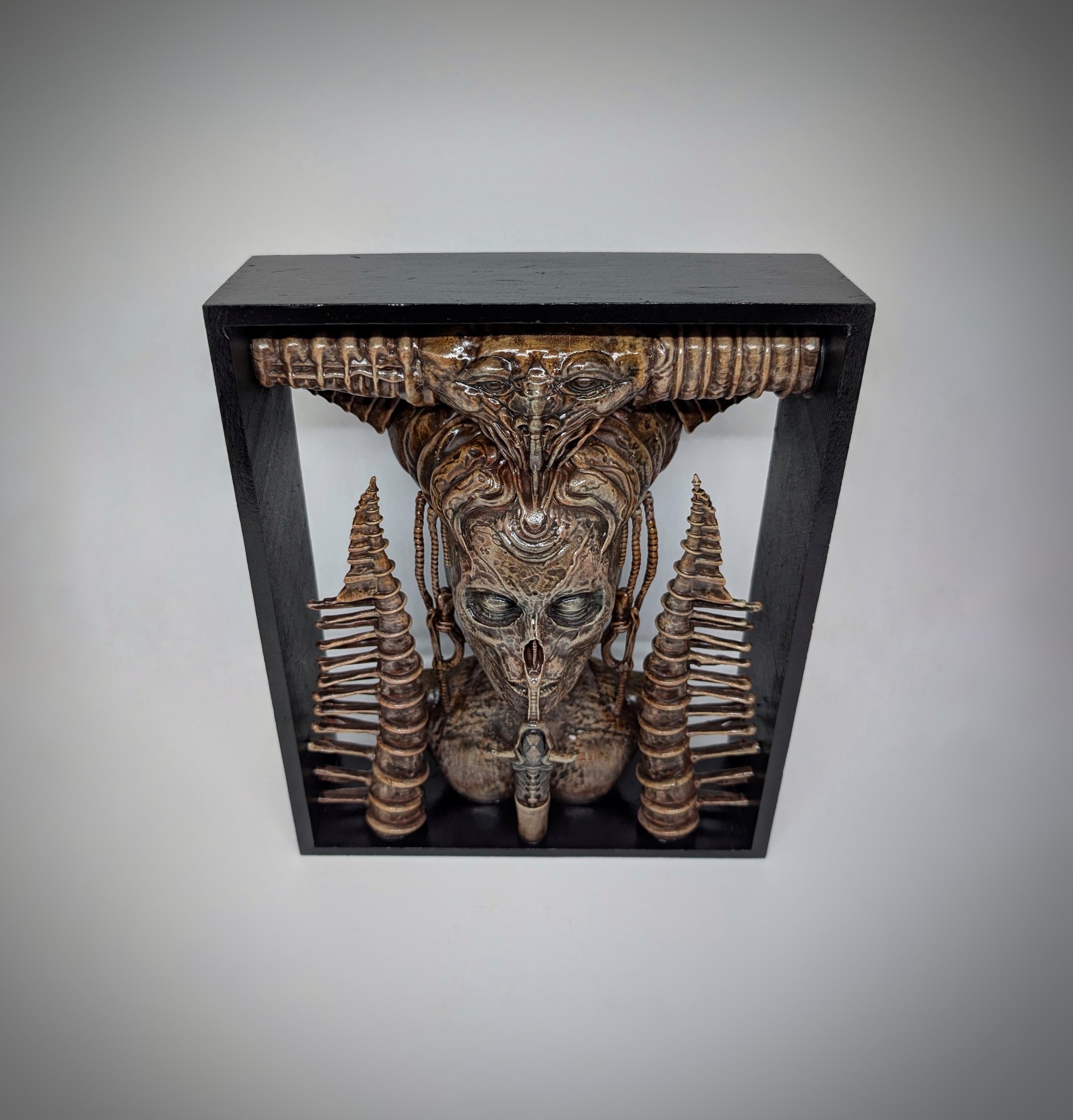 Inspired by H.R. Giger Lilith Wall Sculpture 9.8in (25cm/250mm) by Carlito Brigante