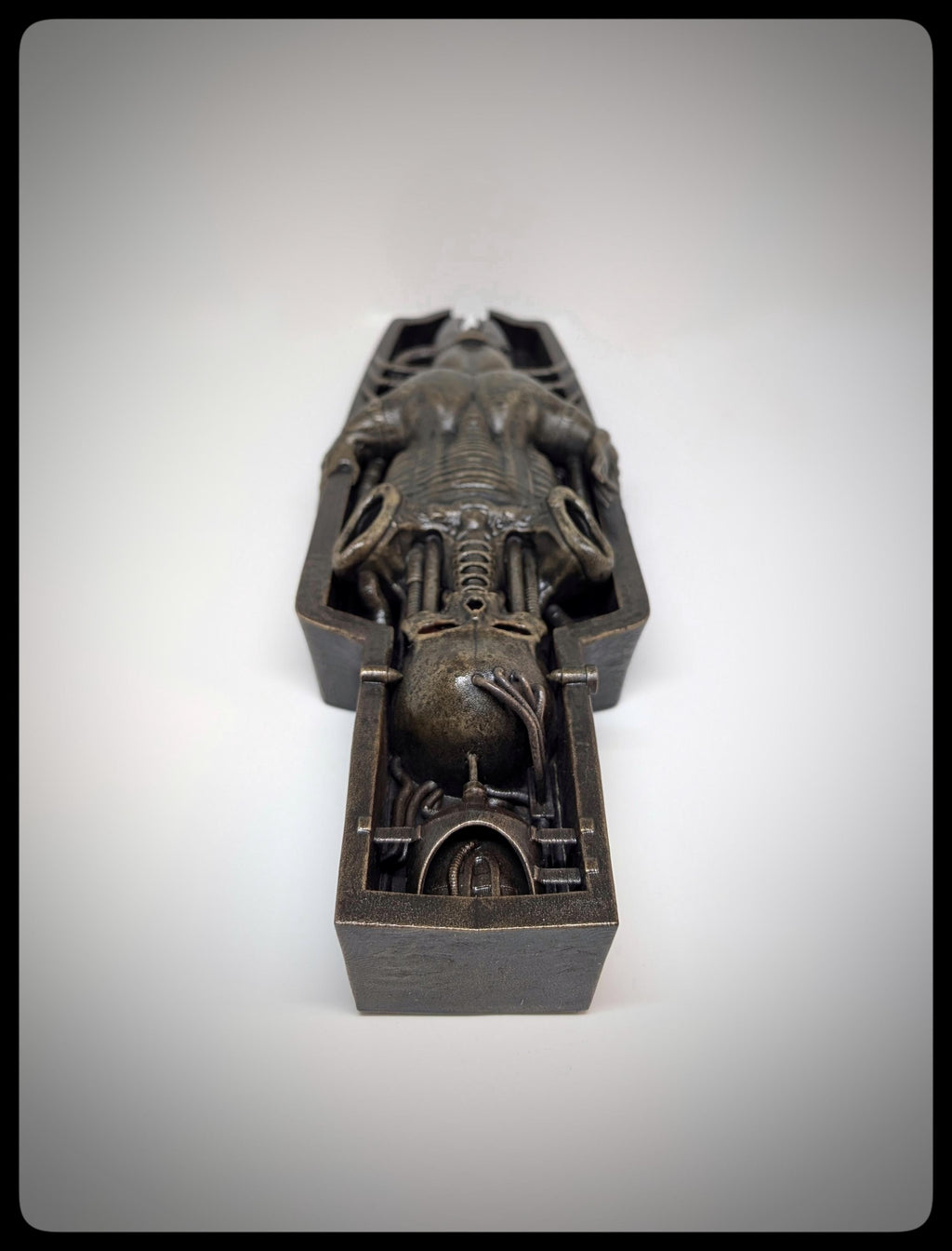 H.R. Giger Inspired Wall Sculpture Li II Height 13.6in (34.5cm) 3D Resin