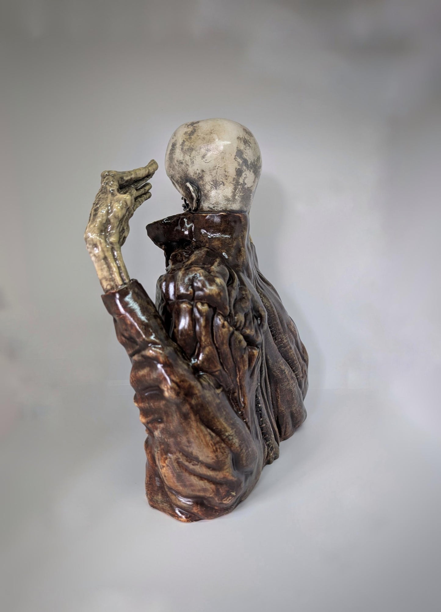 Inspired Zdzisław Beksiński ZH Japanese Collection / 3D Resin Sculpture/ Hand Painted  11.25 in (28,5 cm /285mm) Height