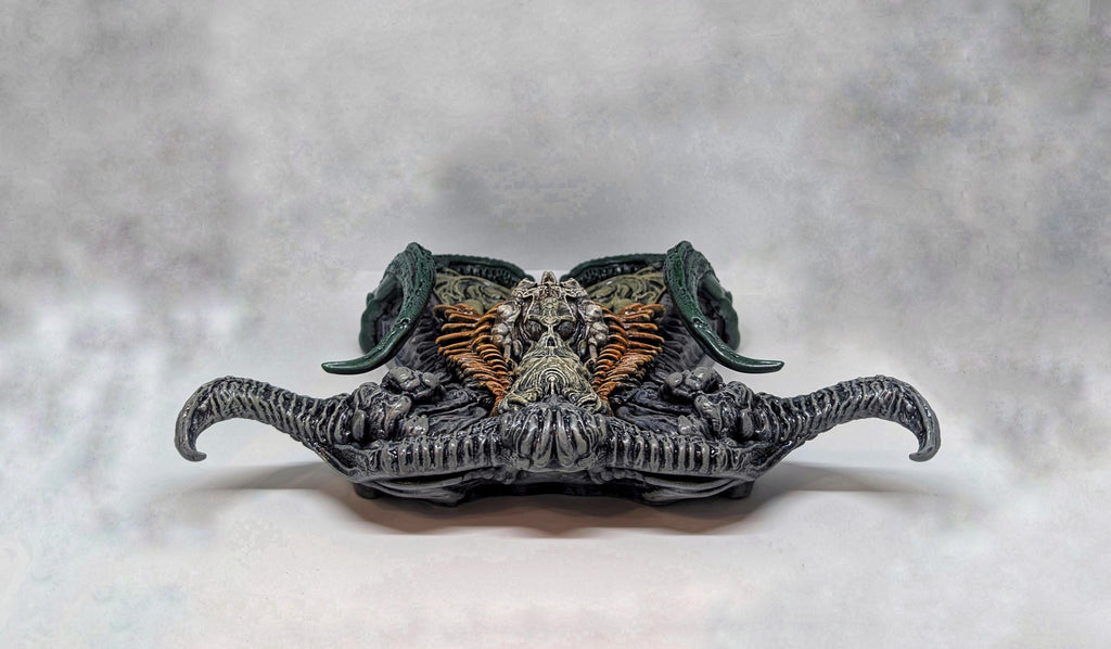 Inspired H.R. Giger Necronomicon Wall Sculpture 3D Resin Art / Height 12.6 in(32cm/320mm)