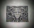 Inspired H.R. Giger LII - 3D Resin Sculpture – 8.7in x 11.8in (22 cm x 30 cm)