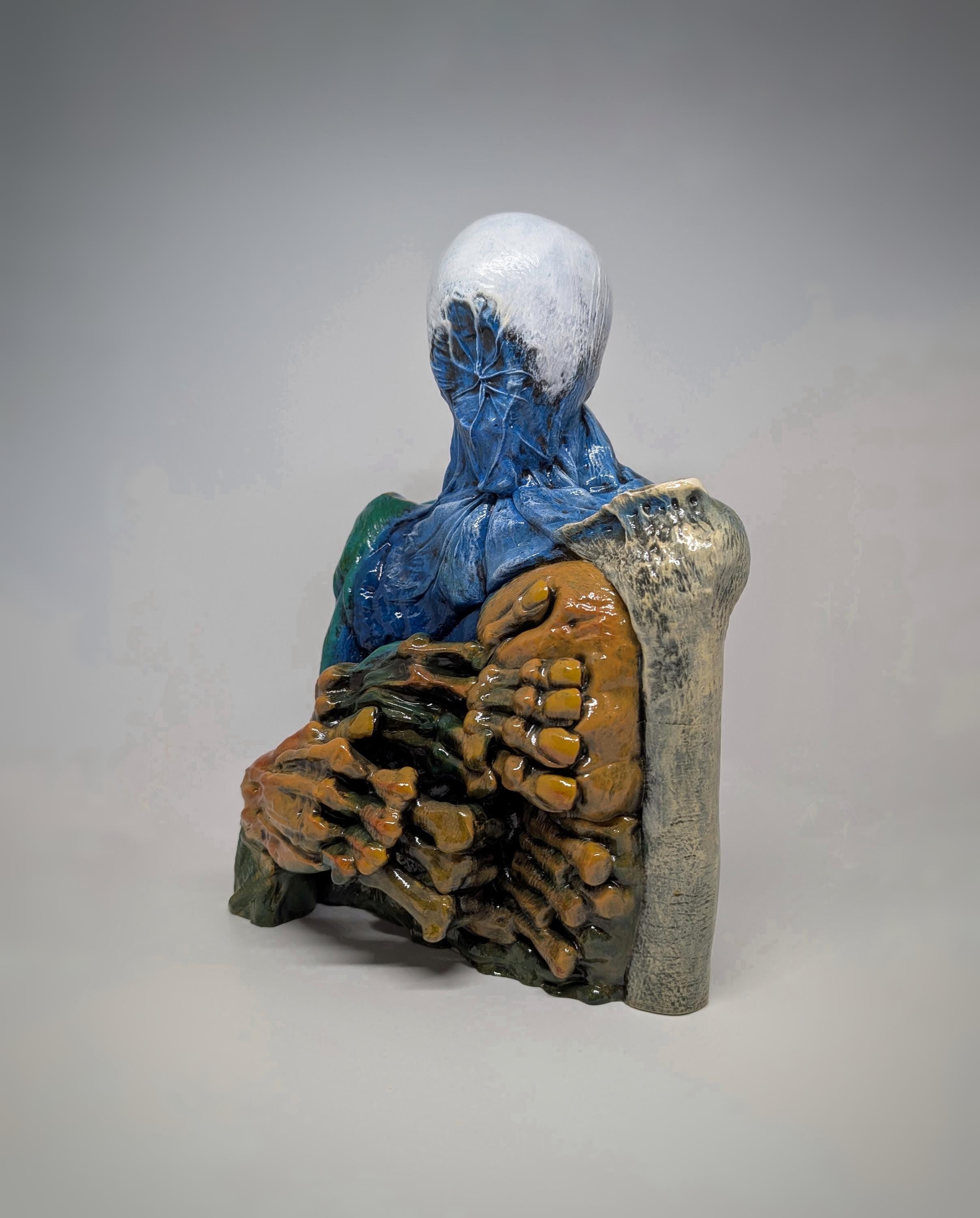 Inspired by Zdzisław Beksiński - A Man  - 3D Resin Sculpture 10.63 inches (27 cm)
